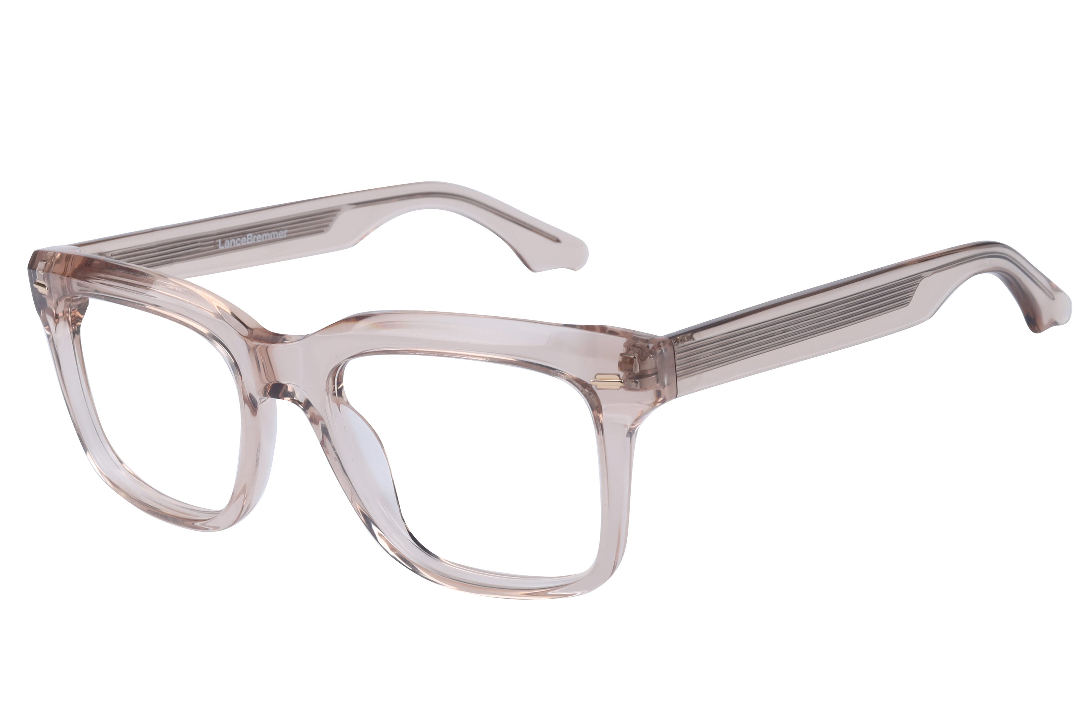 Lancebremmer BAF6001 Frame Transparent Brown Male Full Shell Frame — Transparent Brown frame — view 1