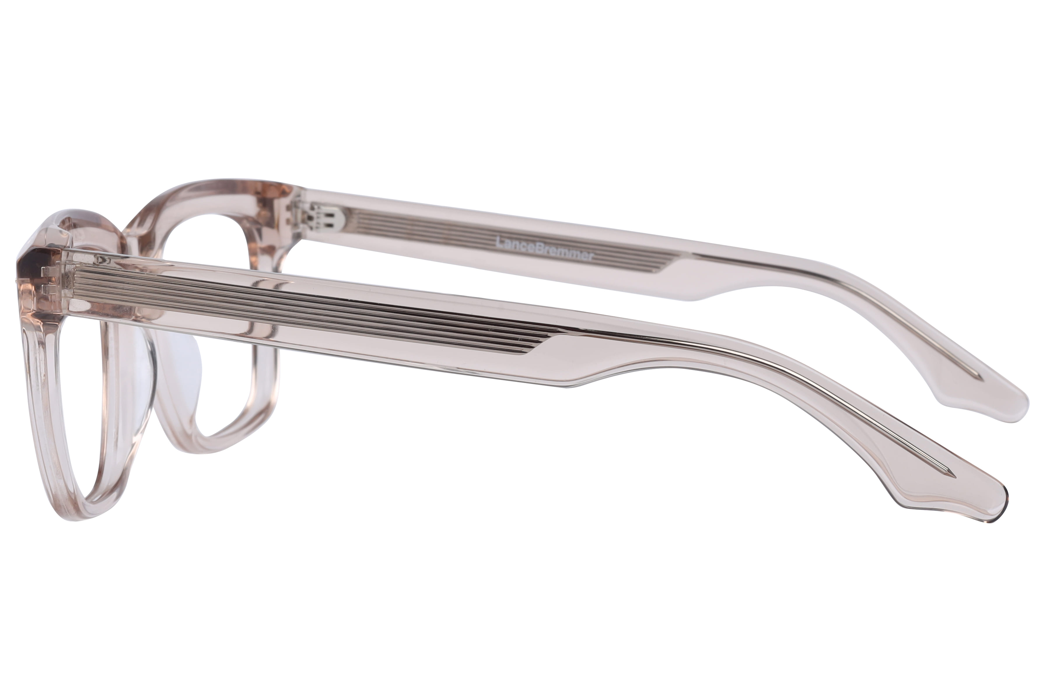 Lancebremmer BAF6001 Frame Transparent Brown Male Full Shell Frame — Transparent Brown frame — view 2