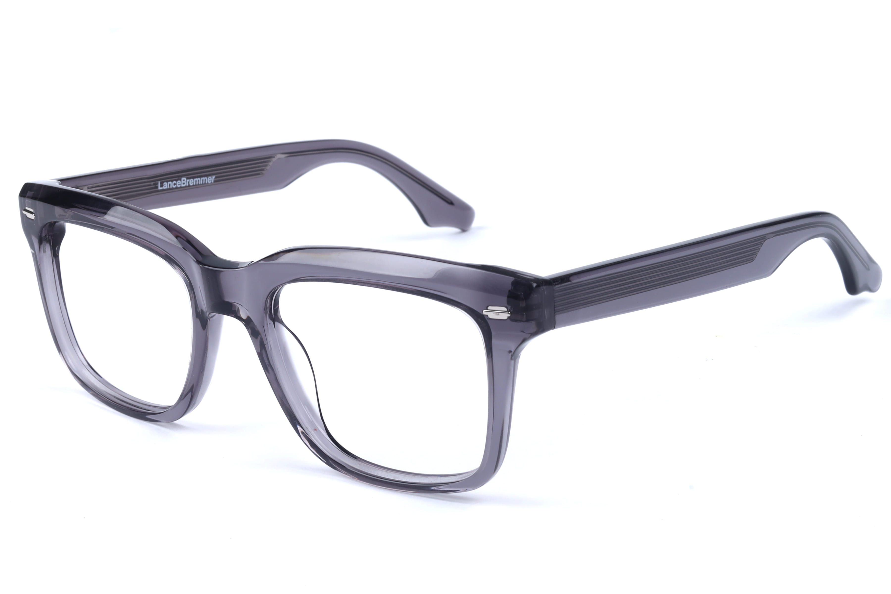 Lancebremmer BAF6001 Frame Transparent Grey Male Full Shell Frame — Transparent Grey frame — view 1