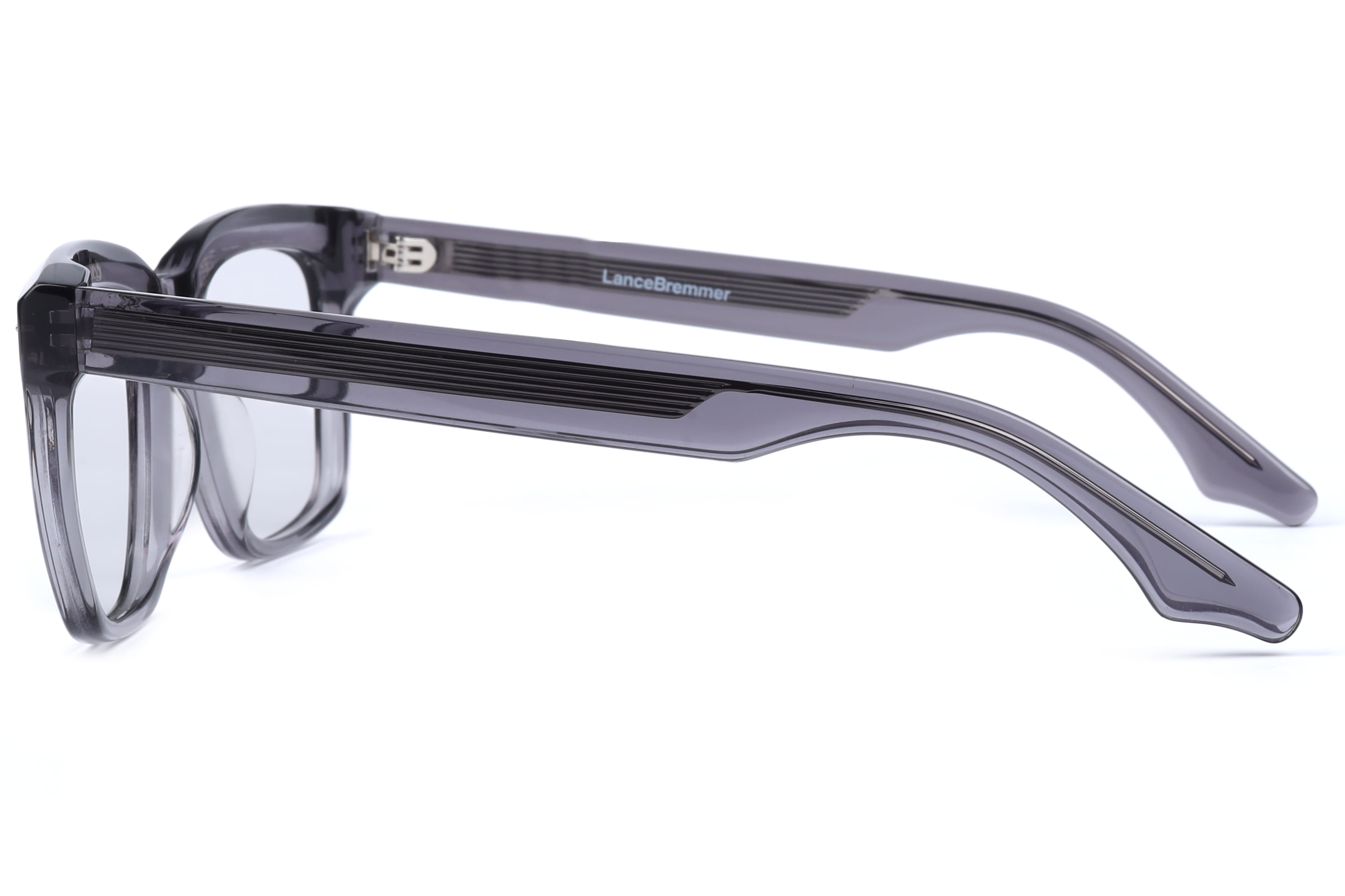 Lancebremmer BAF6001 Frame Transparent Grey Male Full Shell Frame — Transparent Grey frame — view 3