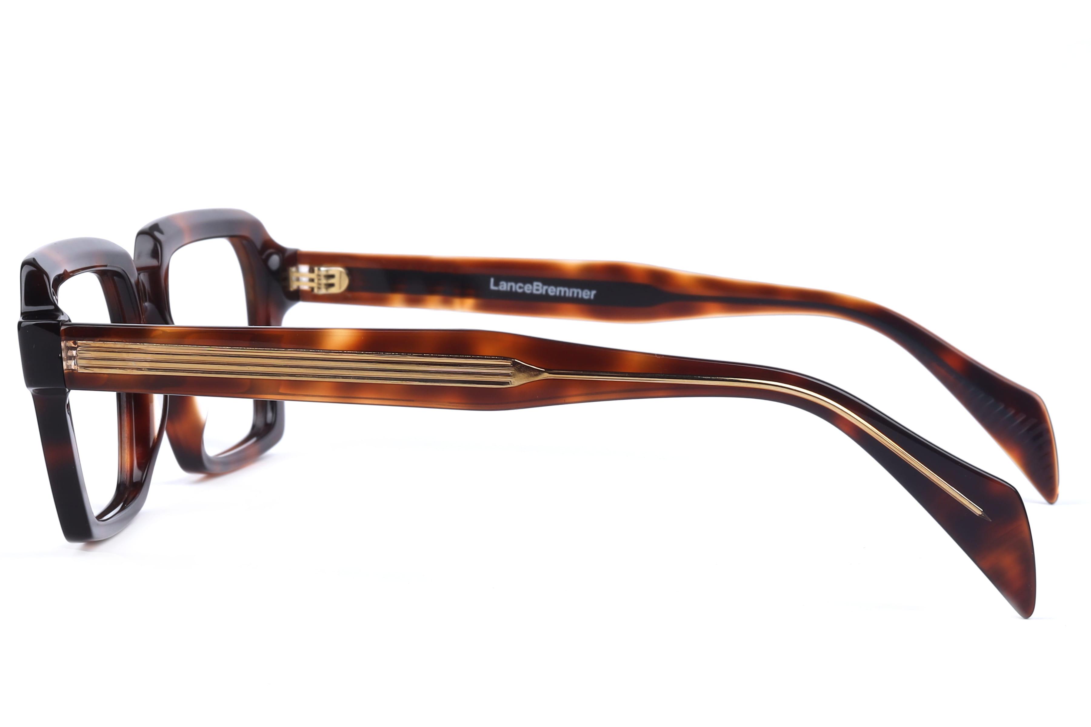 Lancebremmer BAF2003F Frame Havana Male Full Shell Frame — Havana frame — view 3