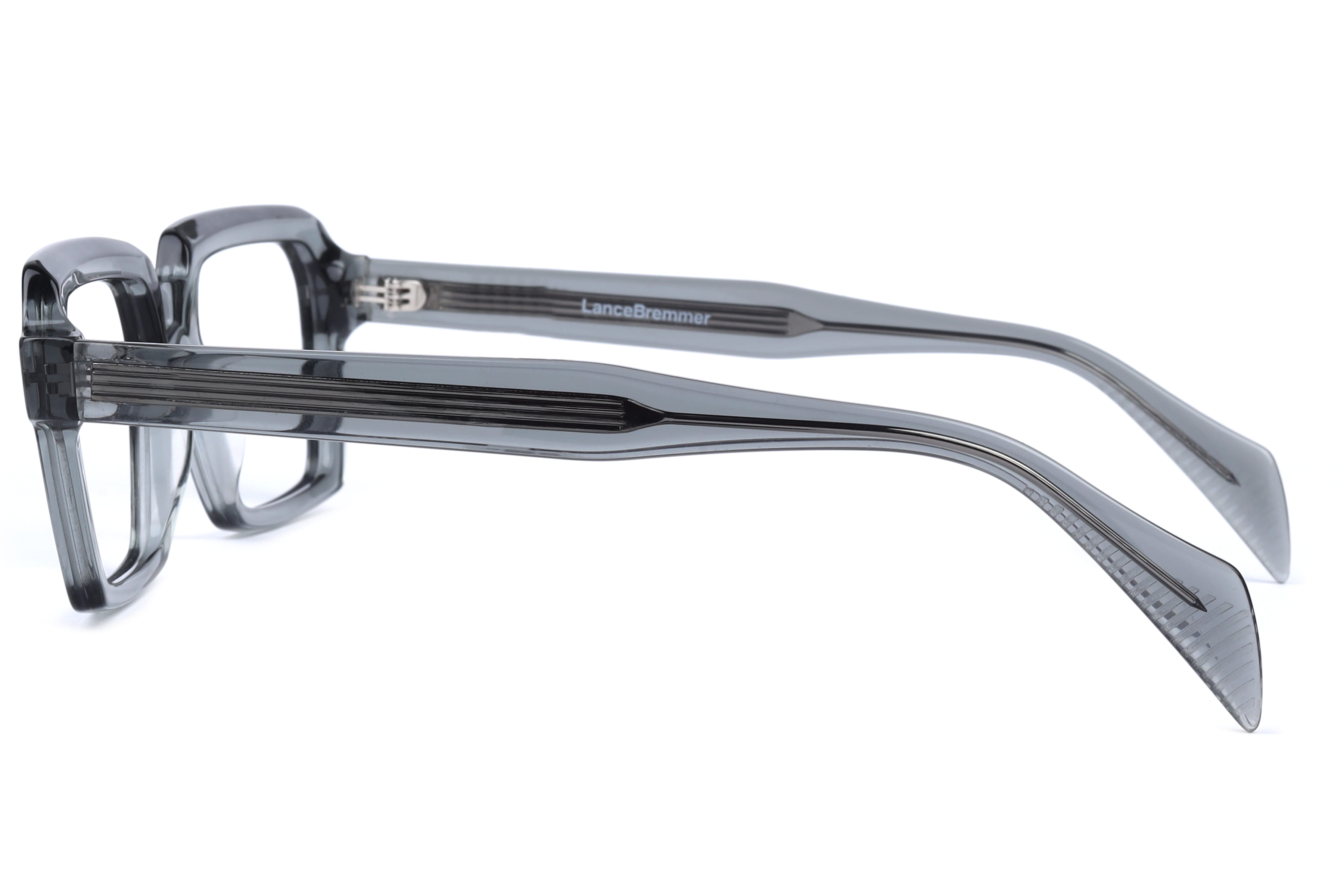 Lancebremmer BAF2003F Frame Transparent Grey Male Full Shell Frame — Transparent Grey frame — view 3