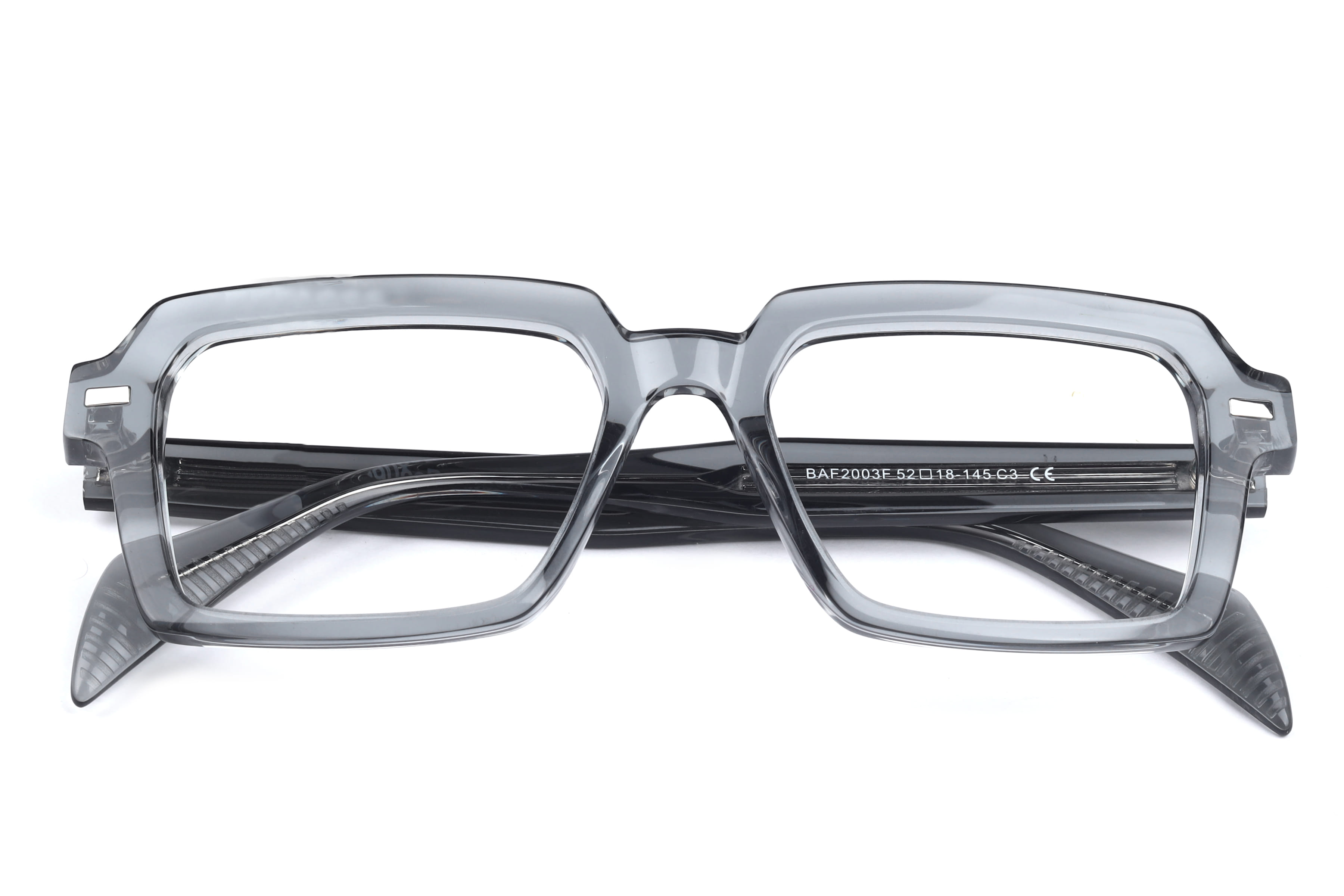 Lancebremmer BAF2003F Frame Transparent Grey Male Full Shell Frame — Transparent Grey frame — view 4