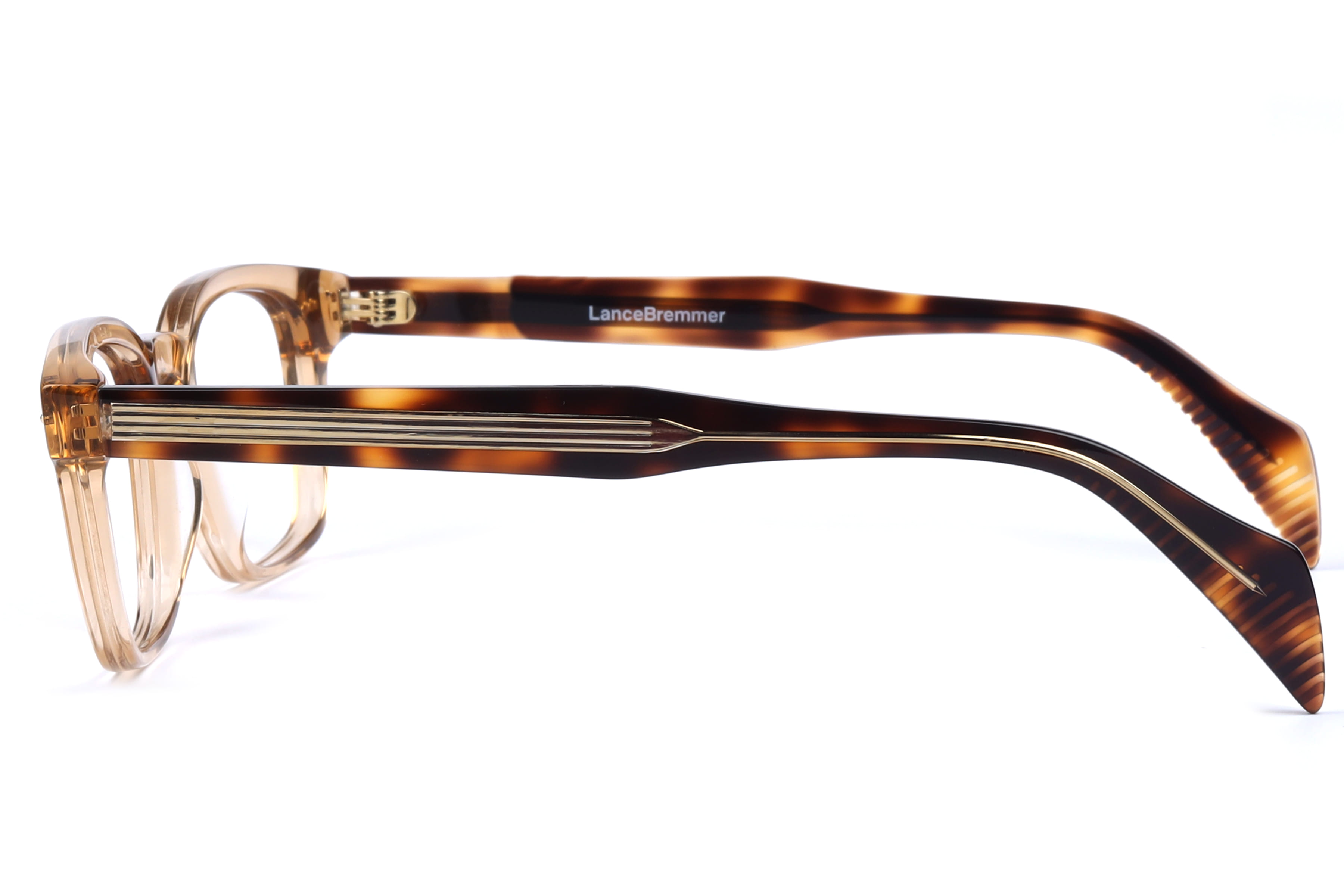 Lancebremmer BAF2002F Frame Transparent Brown Unisex Full Sh Frame — Transparent Brown frame — view 3