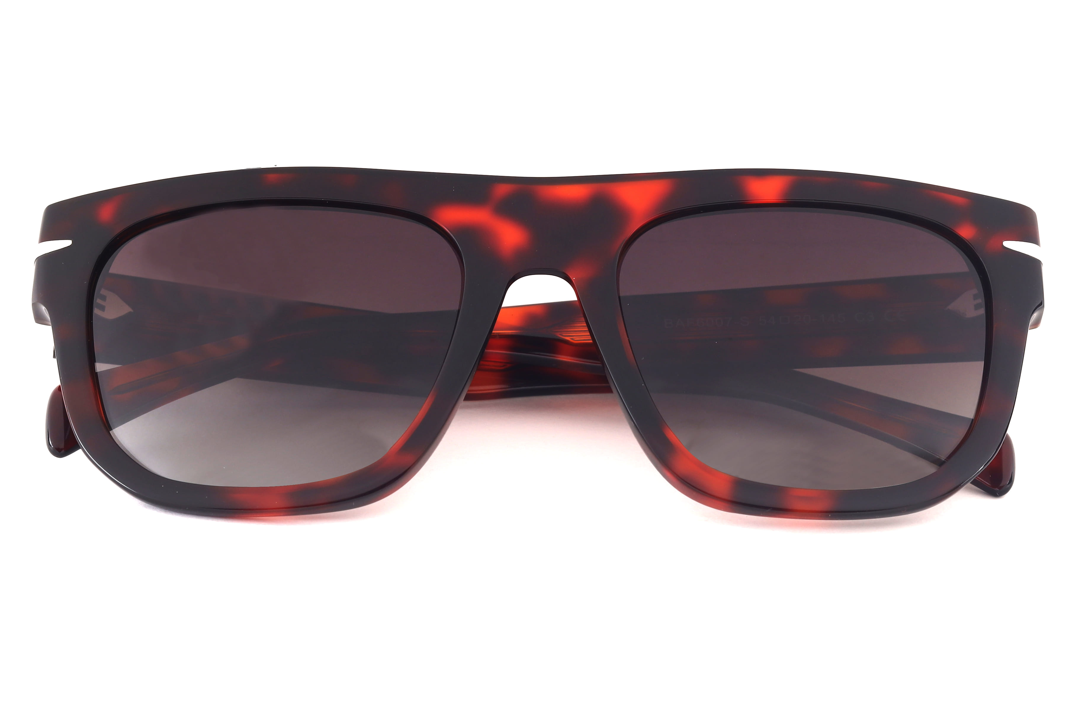 Lancebremmer BAF6007-S Sunglass Havana Male Full Shell Sunglass — Havana frame — view 4