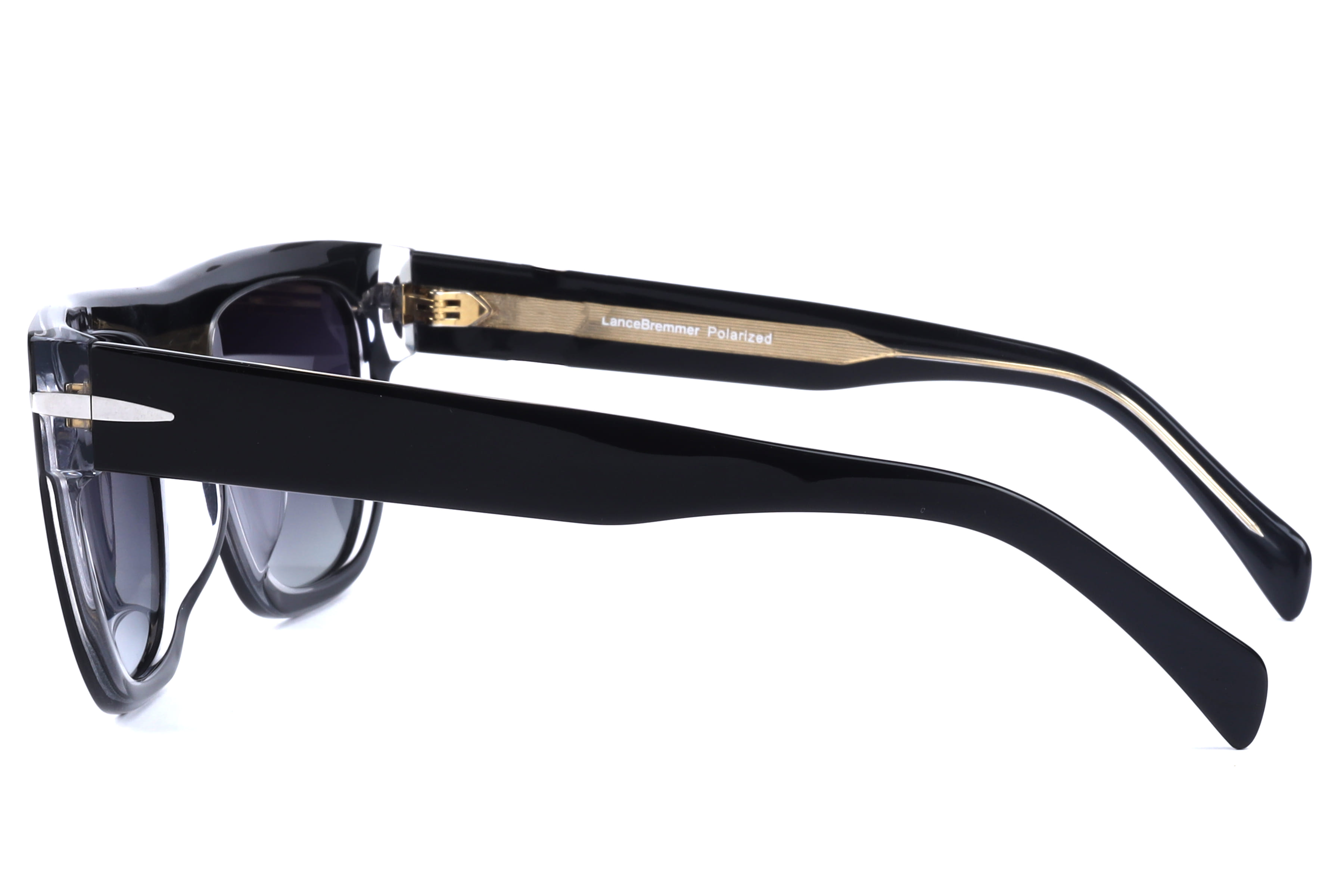 Lancebremmer BAF6007-S Sunglass Black Male Full Shell Sunglass — Black frame — view 2