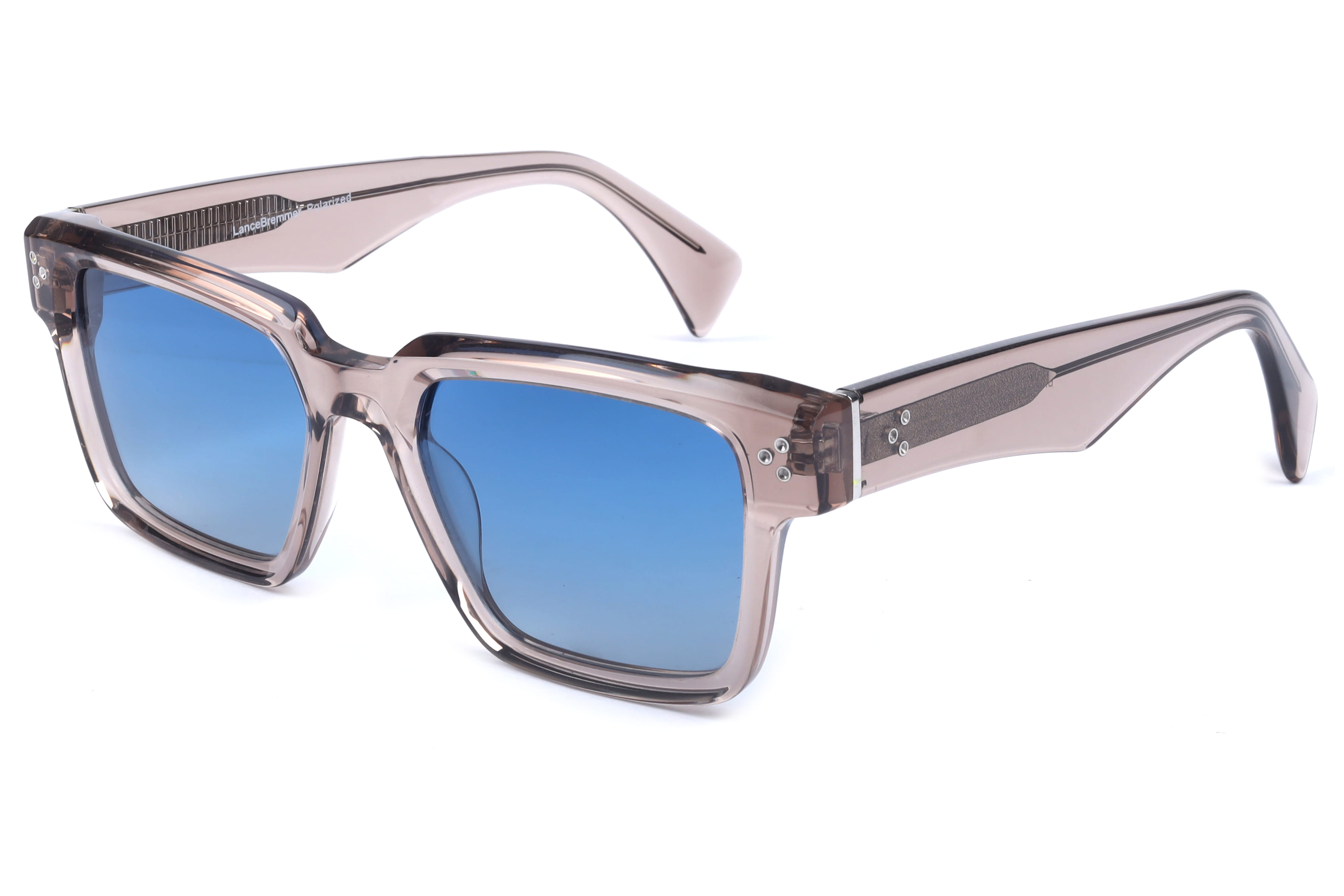 Lancebremmer BAF6004 Sunglass Transparent Grey Male Full She Sunglass — Transparent Grey frame — view 1