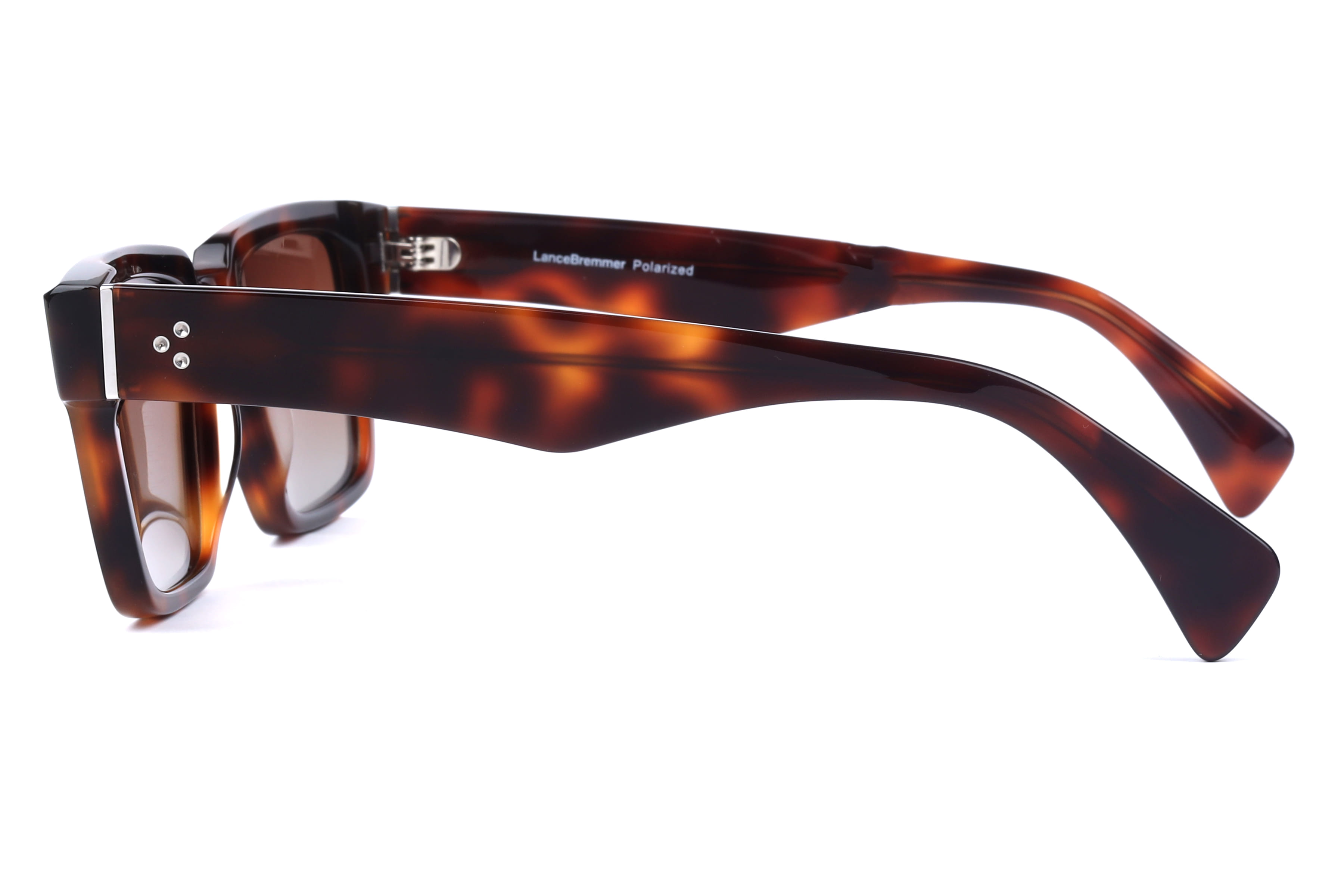 Lancebremmer BAF6004 Sunglass Havana Male Full Shell Sunglass — Havana frame — view 2