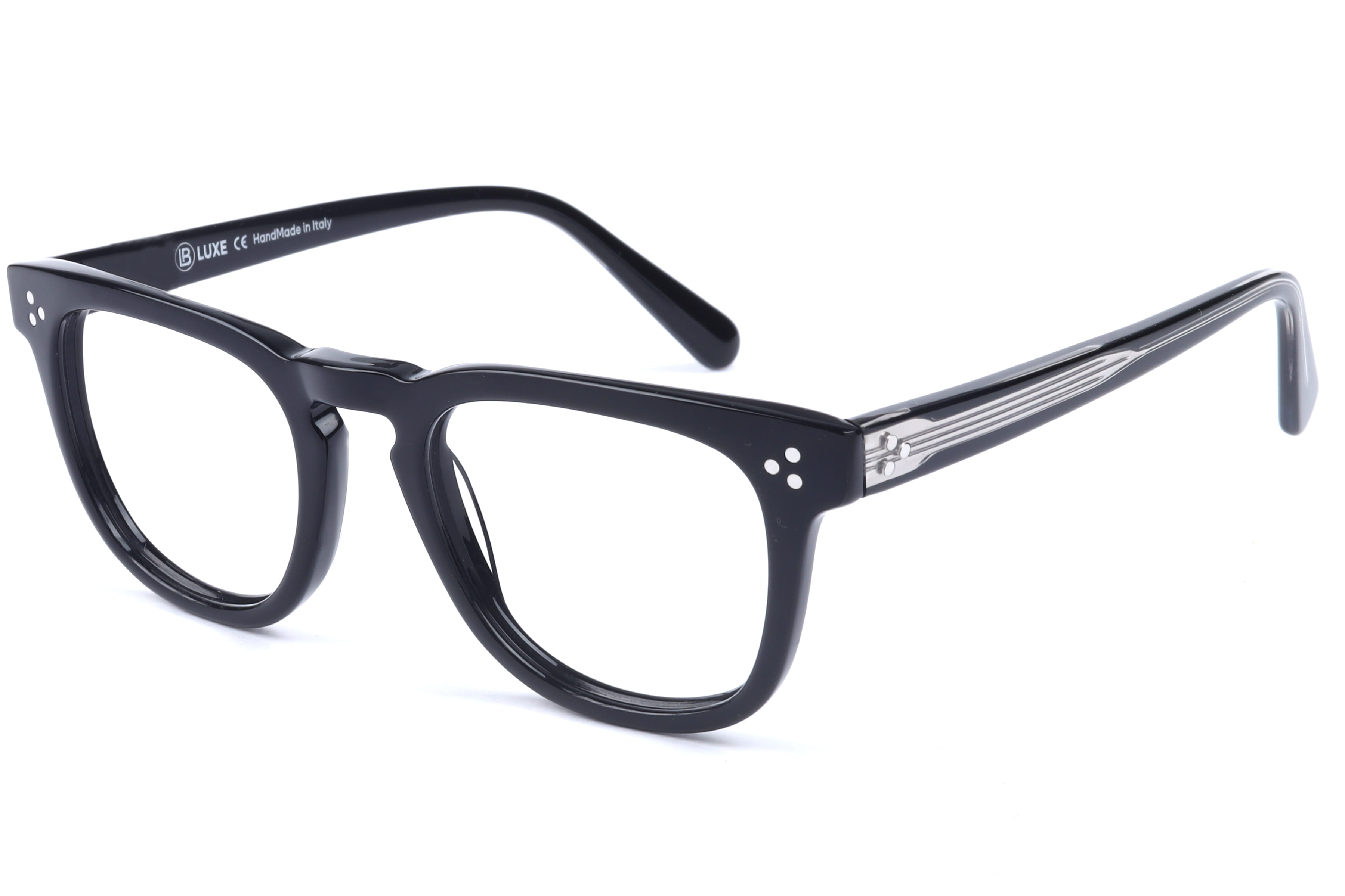 Lb Luxe WV113 Frame Black Male Full Shell Frame — Black frame — view 1
