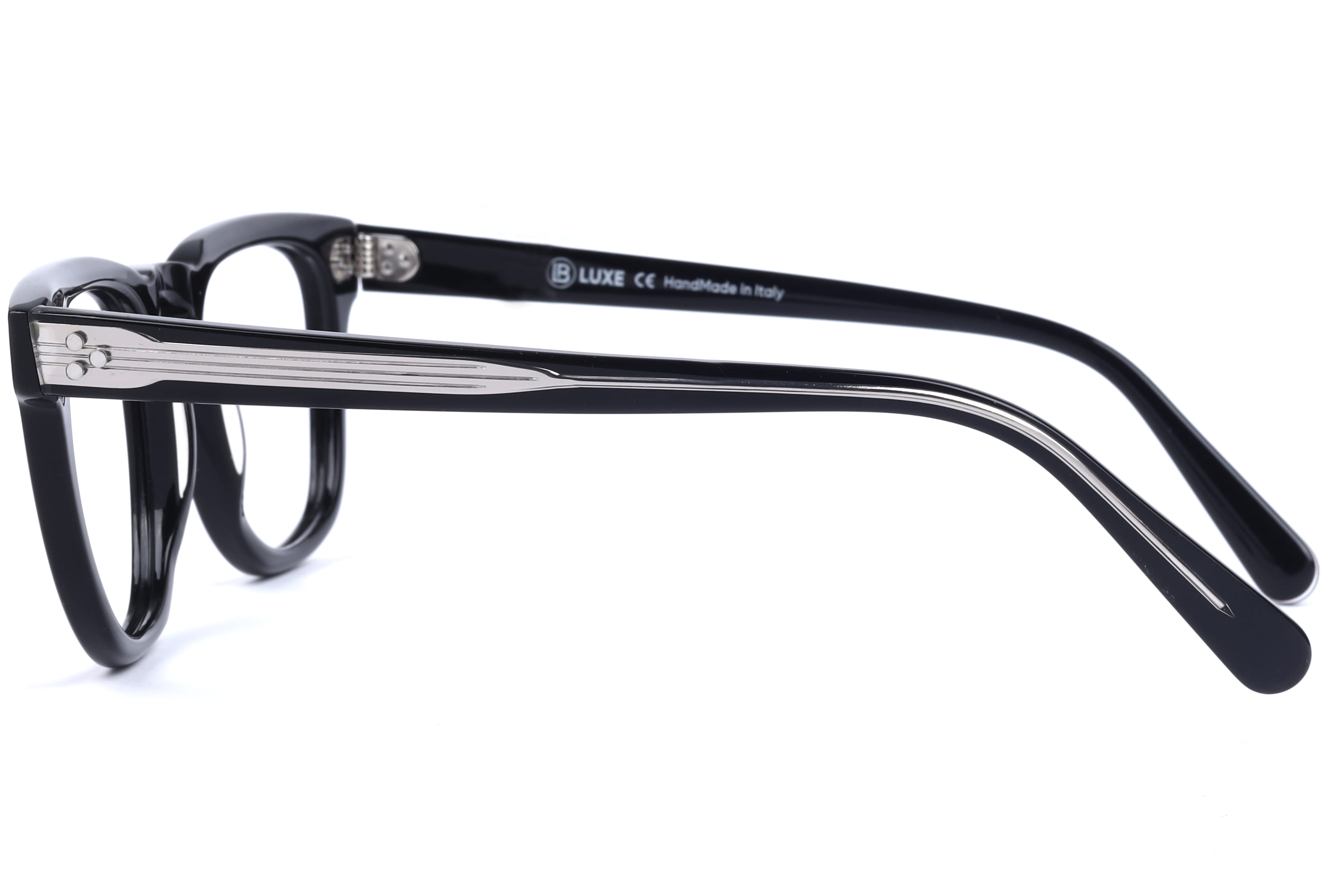Lb Luxe WV113 Frame Black Male Full Shell Frame — Black frame — view 3
