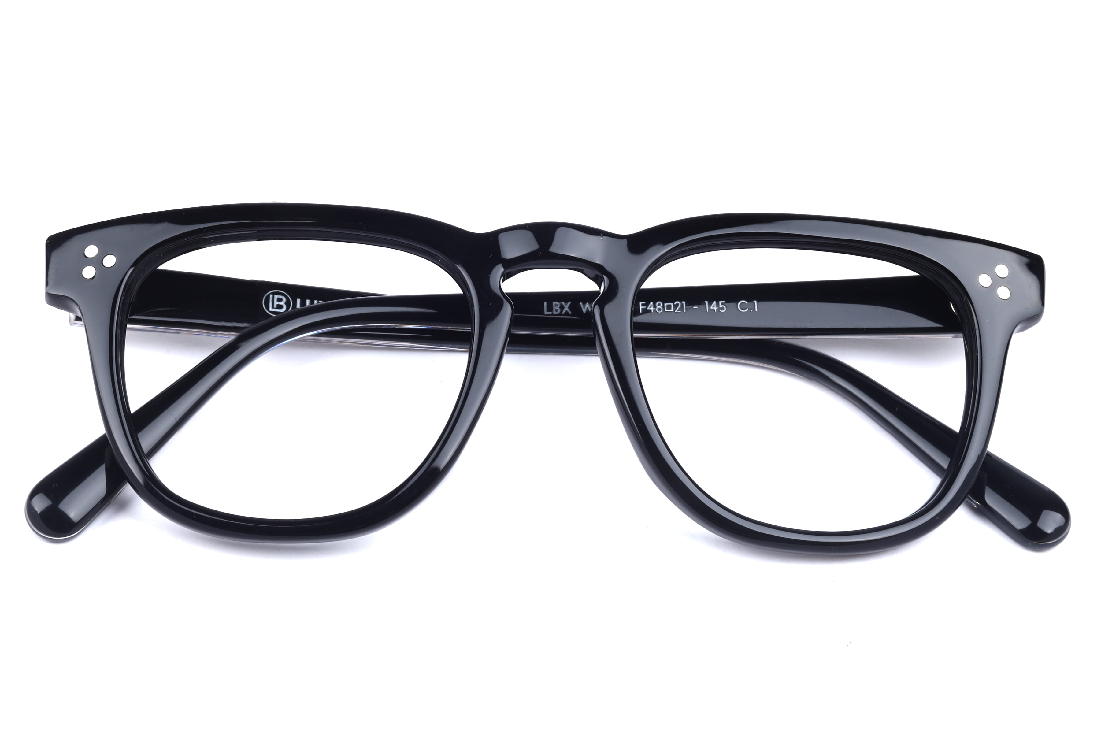 Lb Luxe WV113 Frame Black Male Full Shell Frame — Black frame — view 4