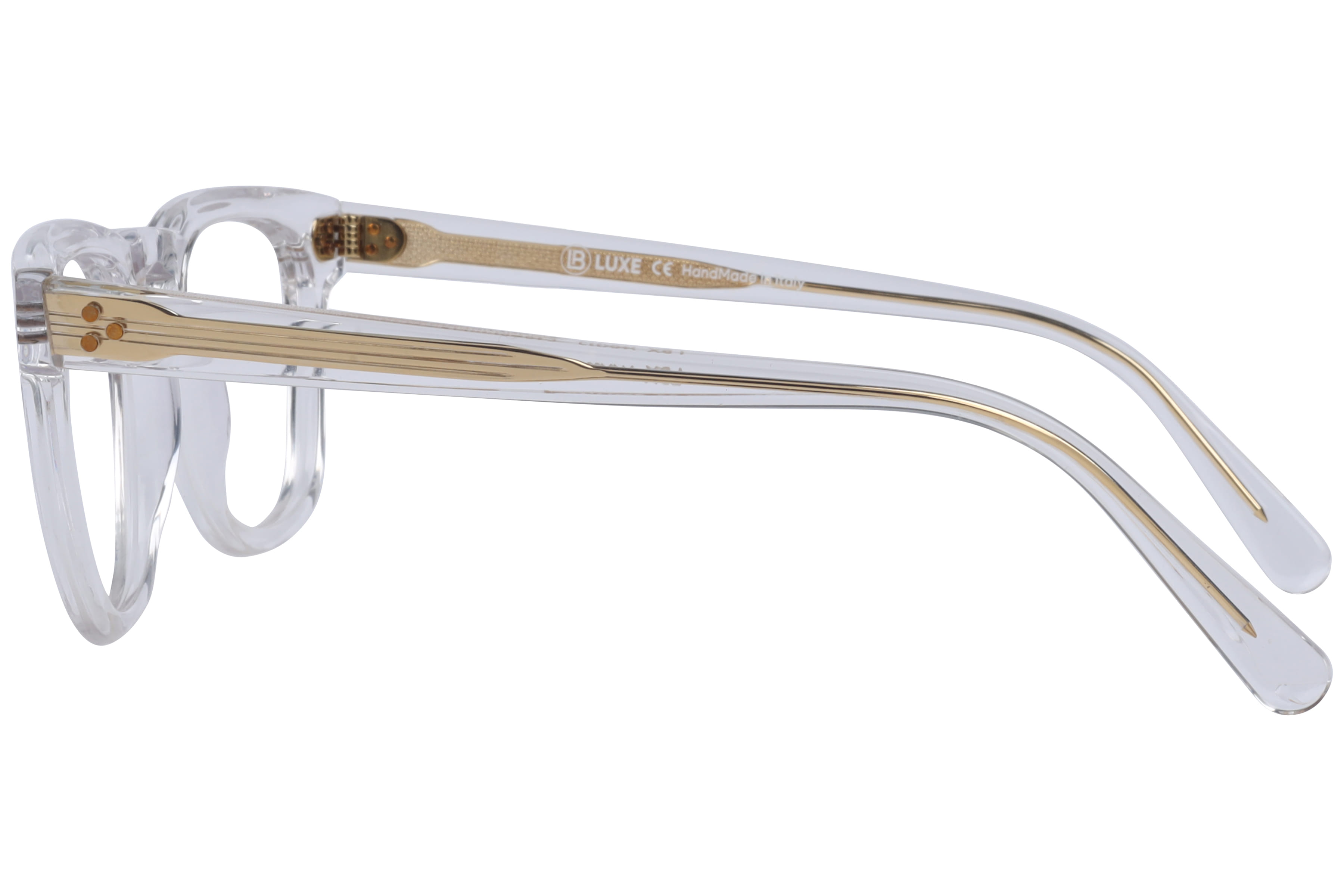 Lb Luxe WV113 Frame Transparent Male Full Shell Frame — Transparent frame — view 3