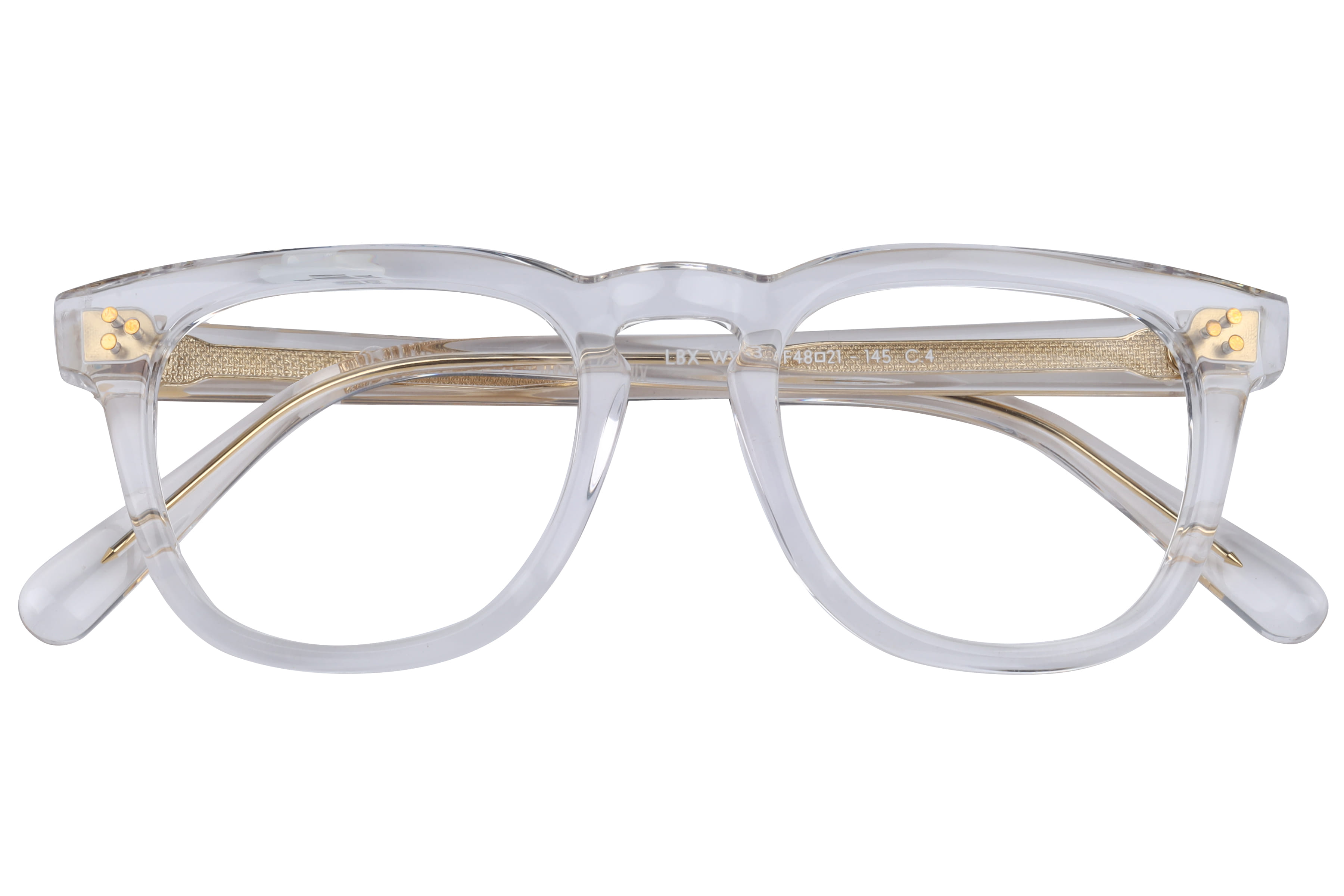 Lb Luxe WV113 Frame Transparent Male Full Shell Frame — Transparent frame — view 4