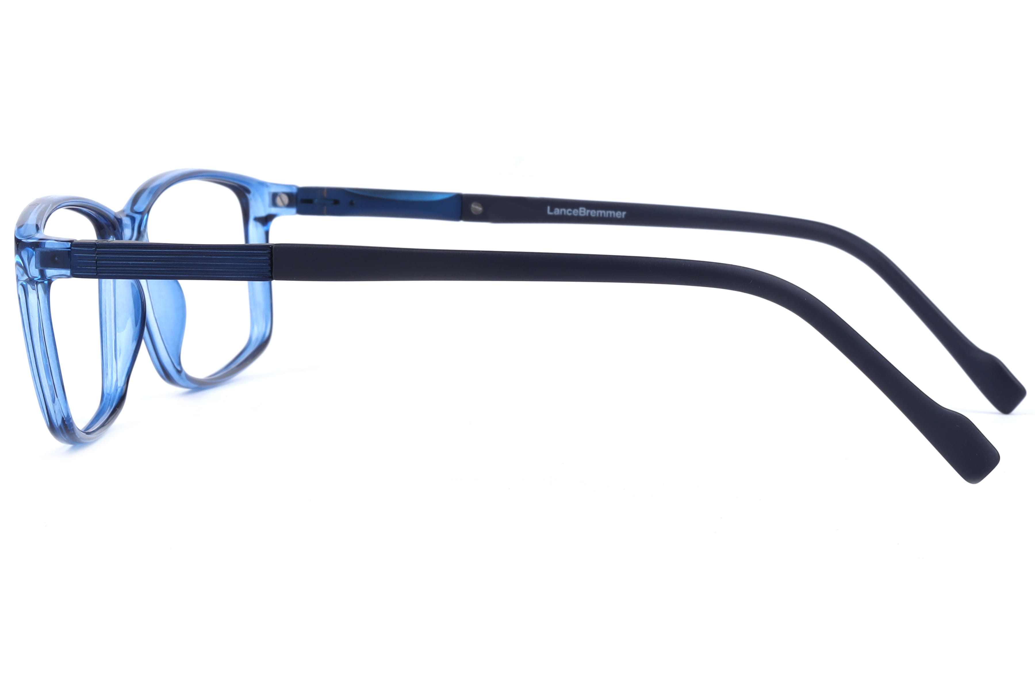 Lancebremmer LBF 6729 Frame Blue Unisex Full Metal Frame — Blue frame — view 3