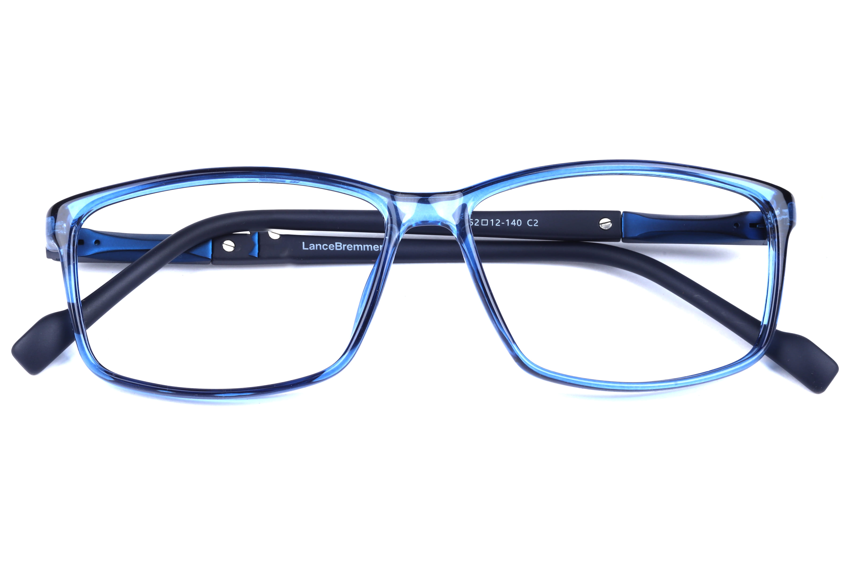 Lancebremmer LBF 6729 Frame Blue Unisex Full Metal Frame — Blue frame — view 4