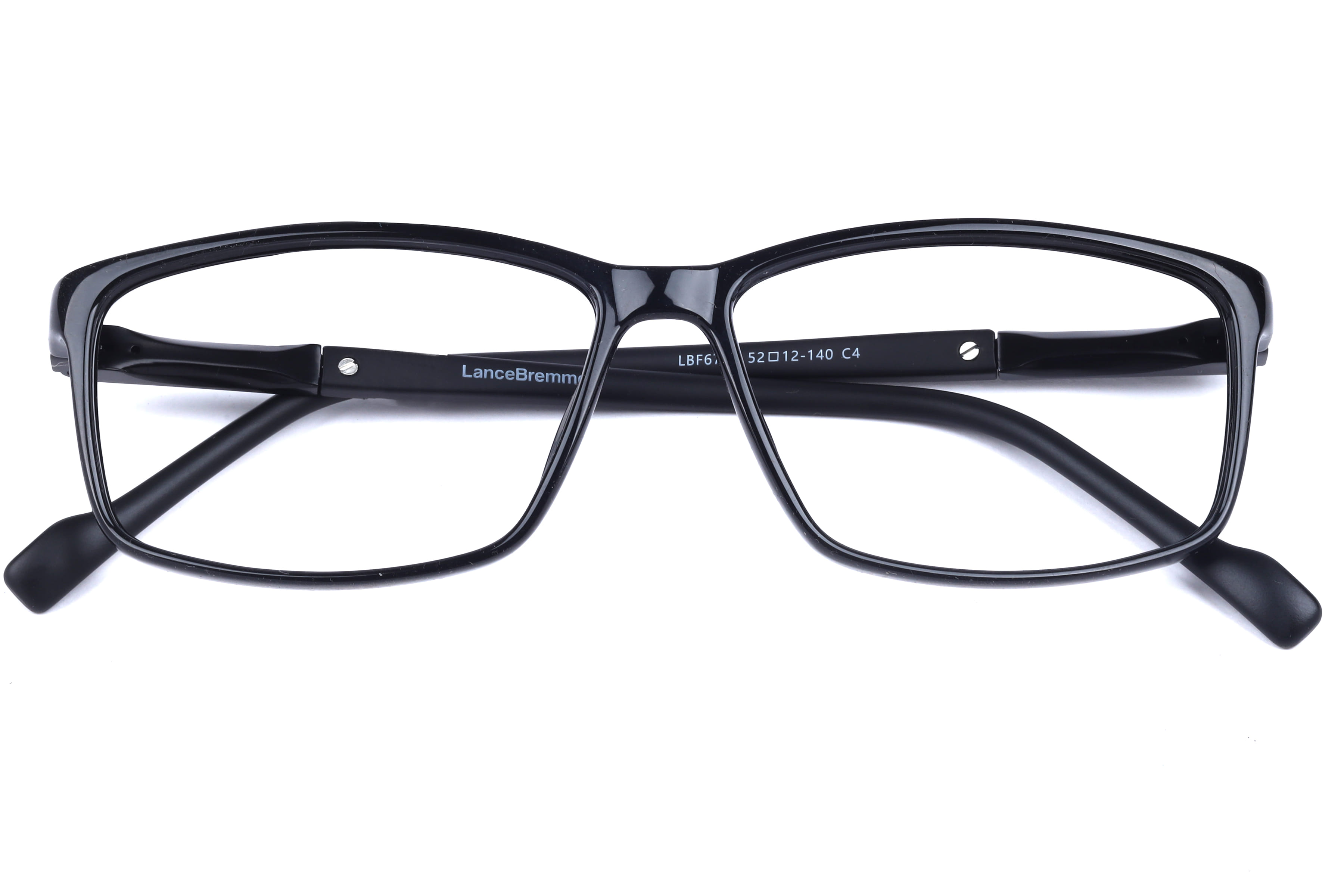 Lancebremmer LBF 6729 Frame Black Unisex Full Metal Frame — Black frame — view 3
