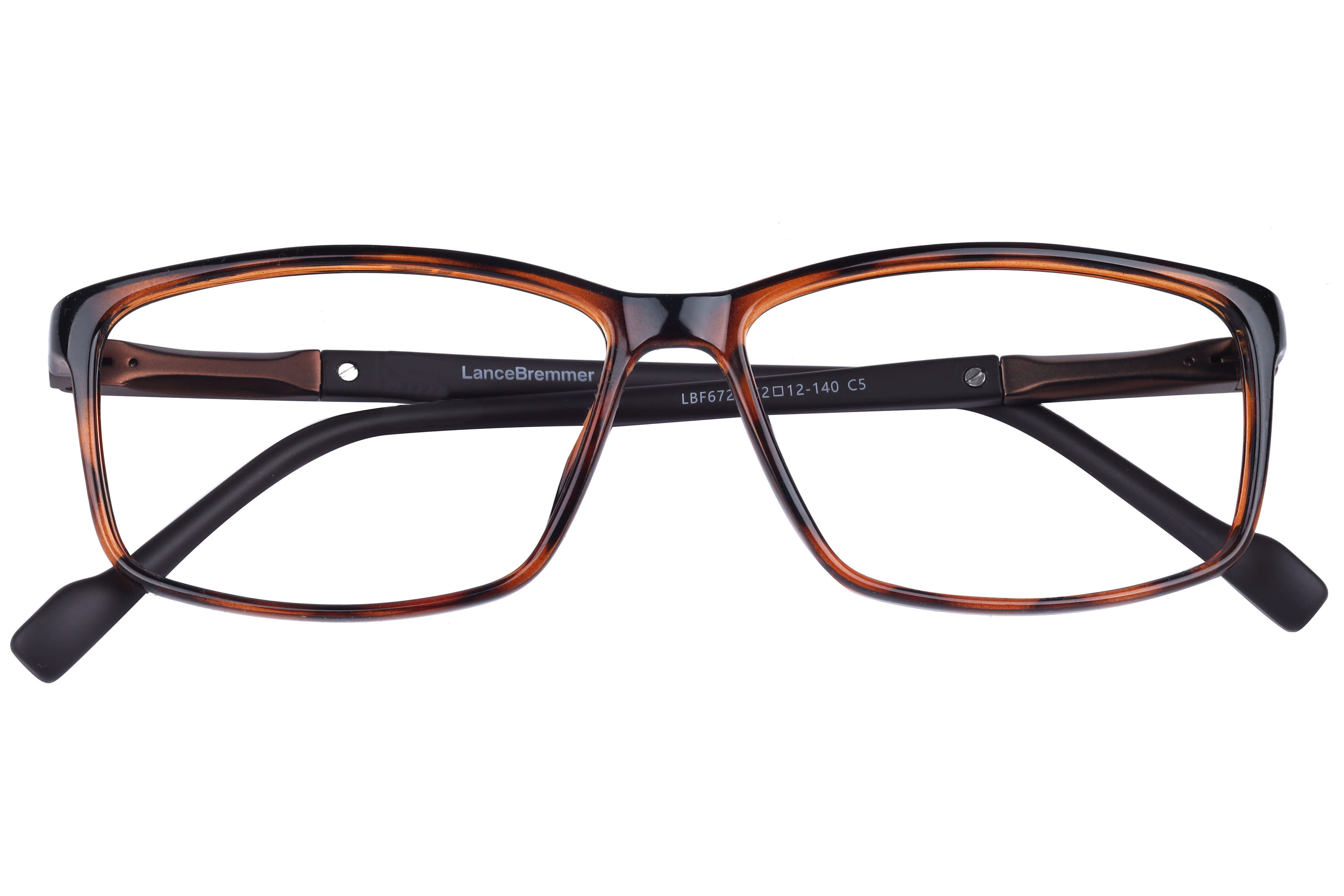 Lancebremmer LBF 6729 Frame Havana Unisex Full Metal Frame — Havana frame — view 4