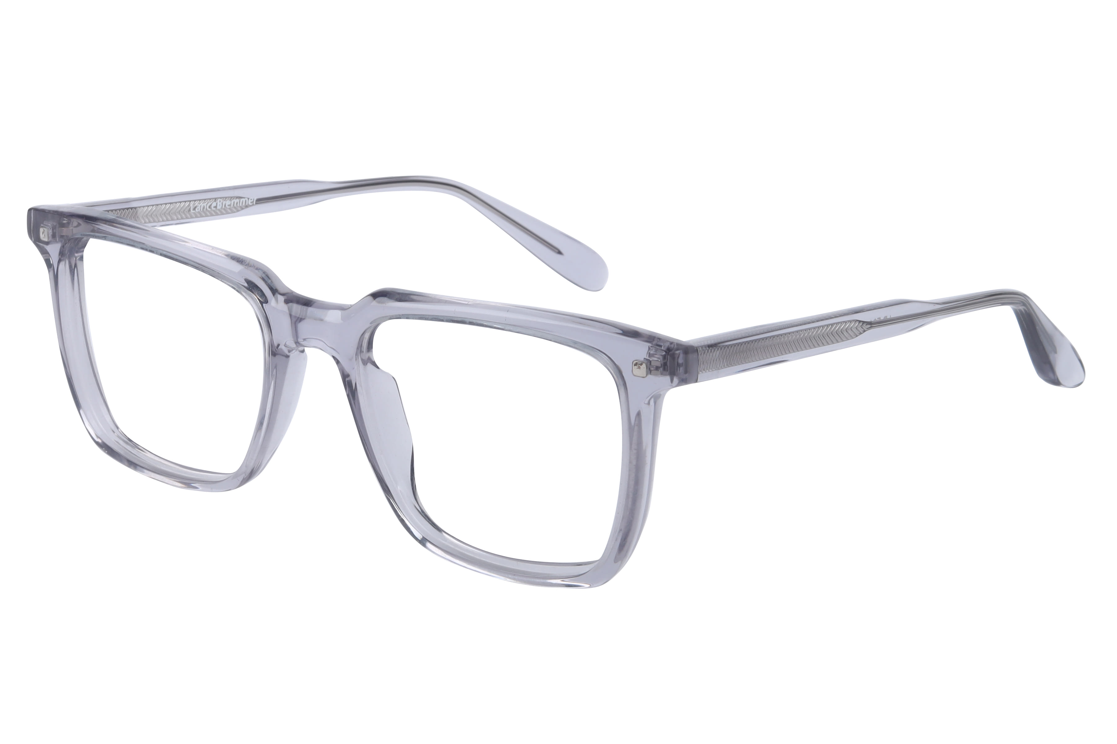 Lancebremmer F2144 Frame Transparent Grey Male Full Shell Frame — Transparent Grey frame — view 1