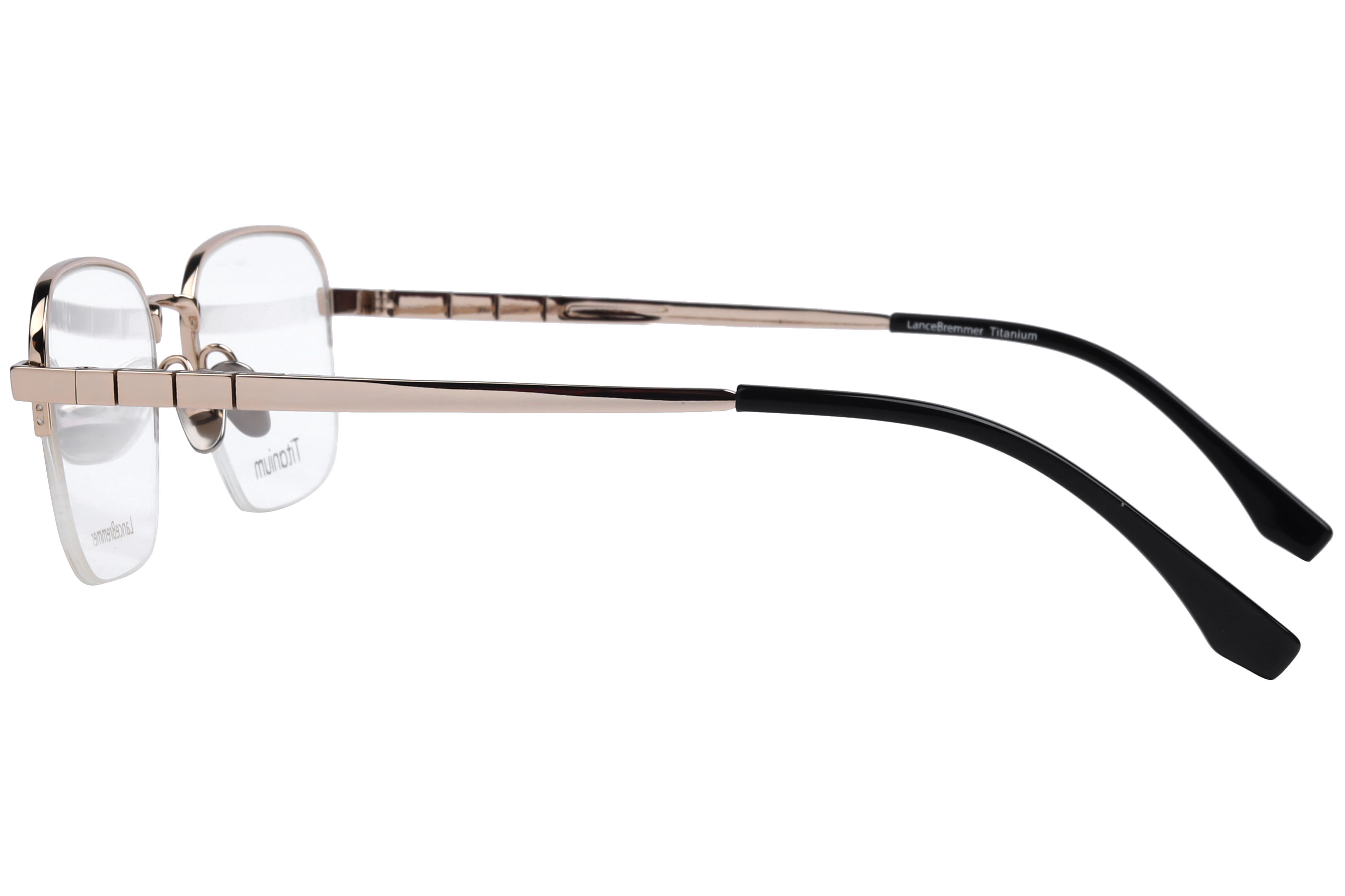 Lancebremmer TA-040 Frame Gold Unisex Supra Titanium Frame — Gold frame — view 2