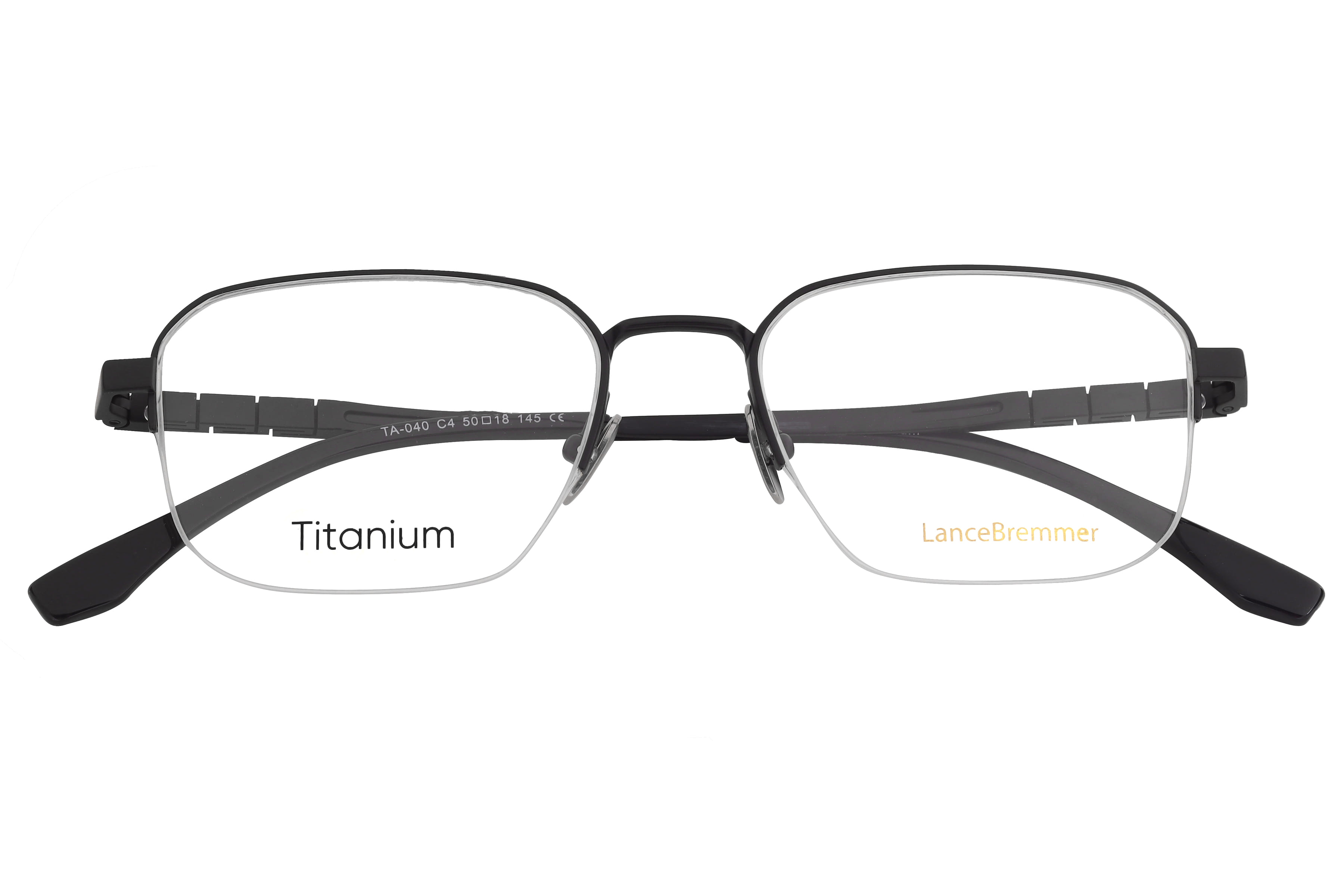 Lancebremmer TA-040 Frame Matt Black Unisex Supra Titanium Frame — Matt Black frame — view 4