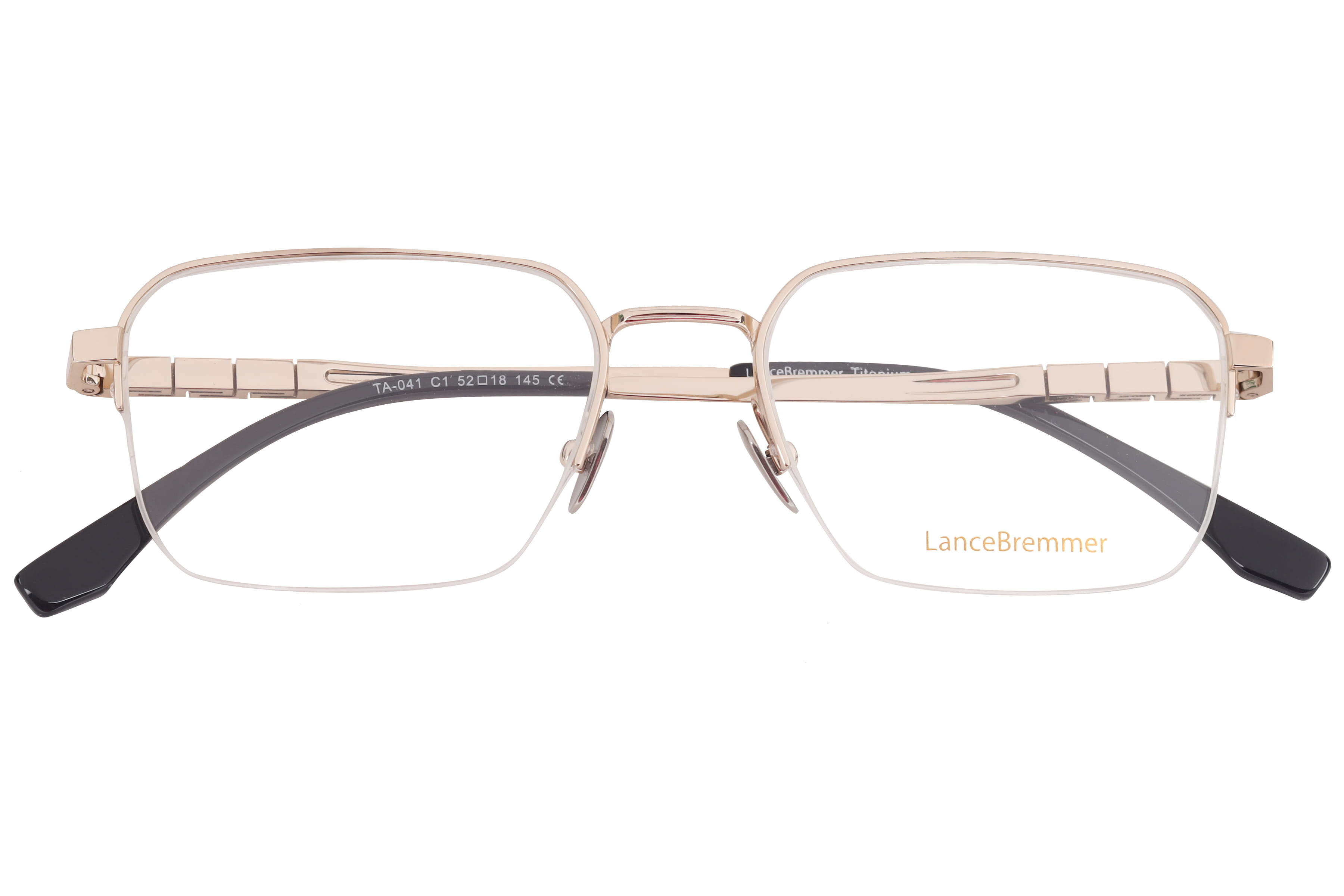 Lancebremmer TA-041 Frame Gold Male Supra Titanium Frame — Gold frame — view 3