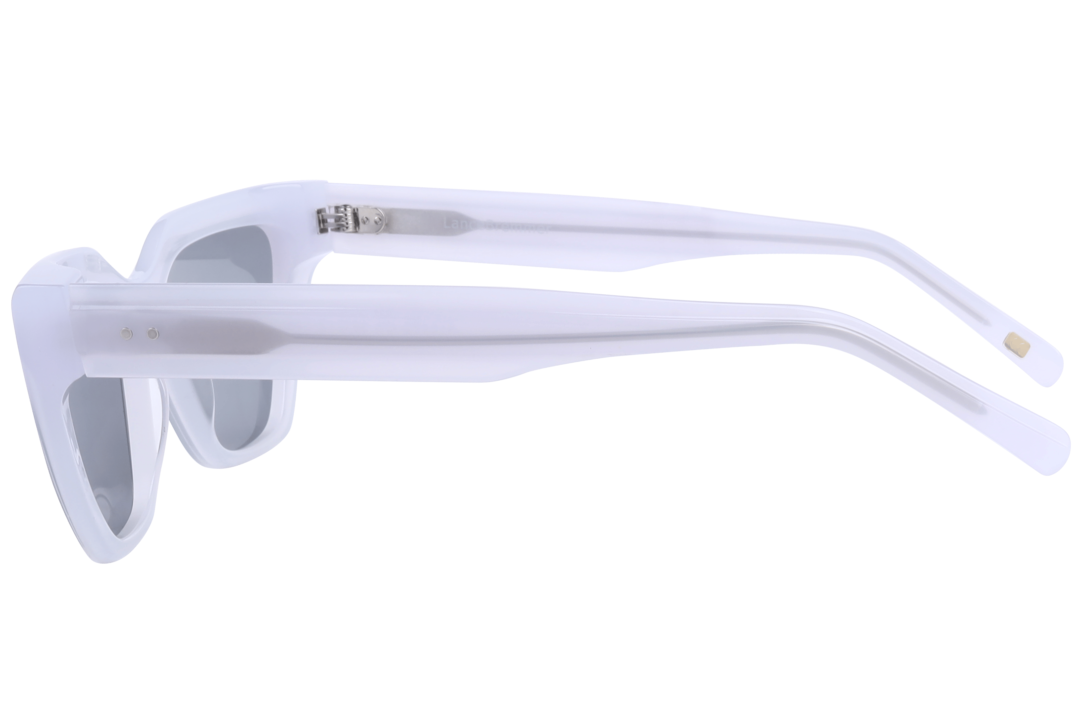 Lancebremmer AT8482 Sunglass White Female Full Shell Sunglass — White frame — view 3