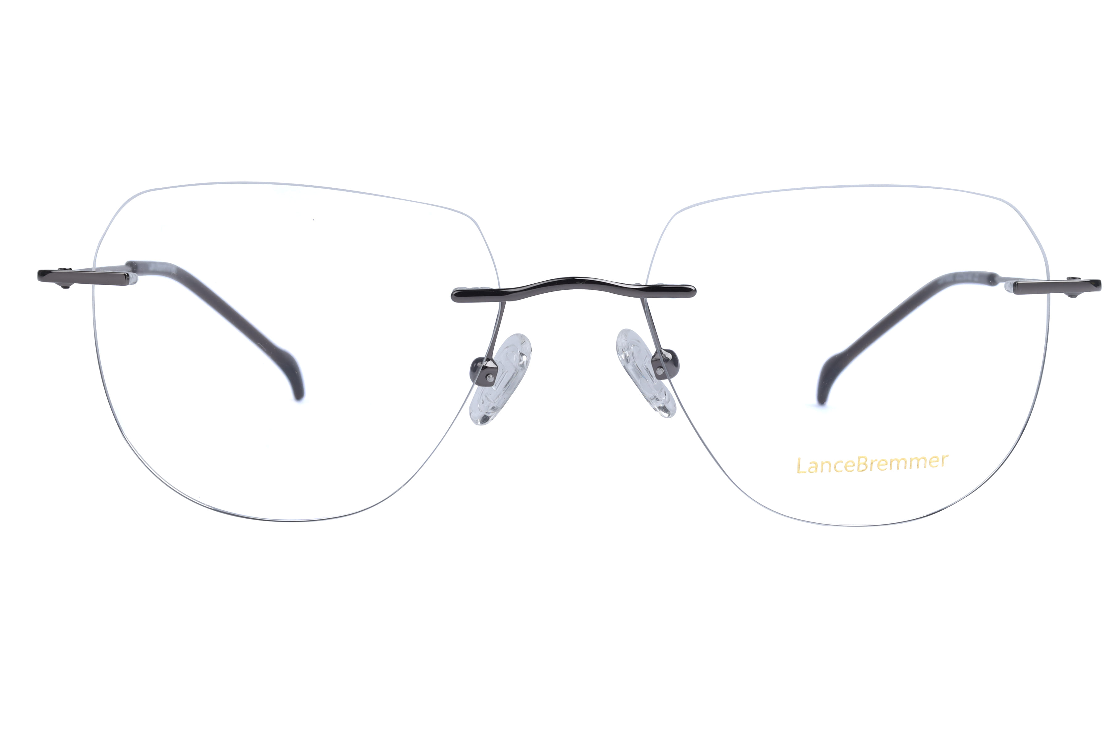 Lancebremmer LBF6606 Frame Gun Metal Unisex RimLess Metal — Gun Metal frame