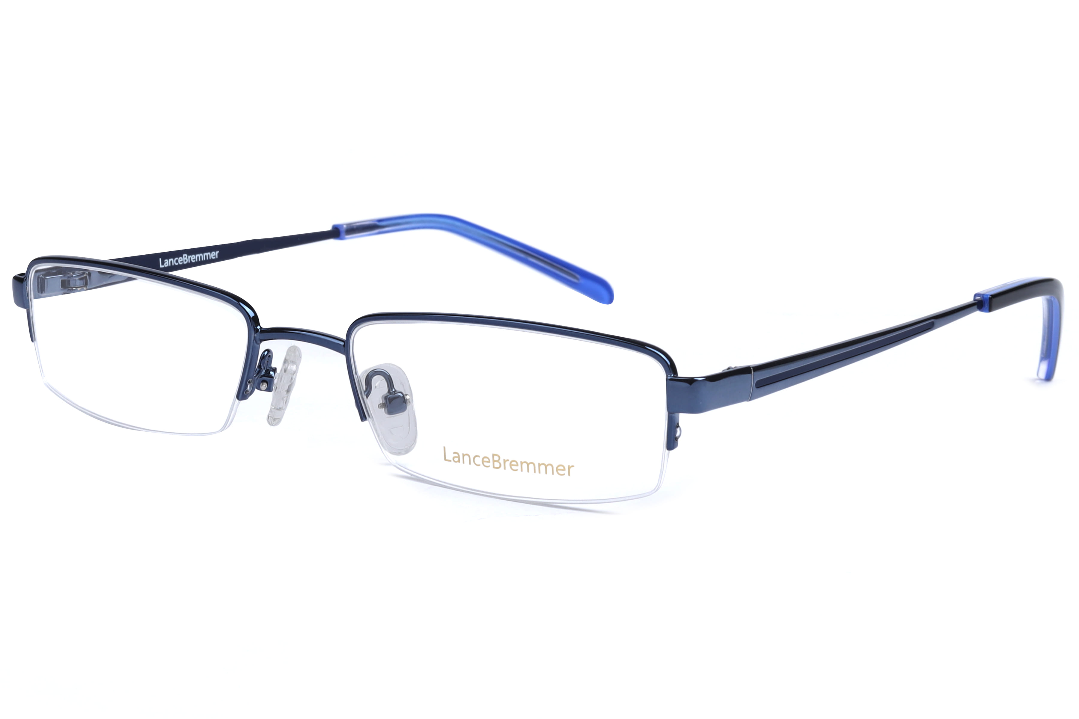 Lancebremmer LBF9654 Frame Blue Unisex Supra Metal Frame — Blue frame — view 1
