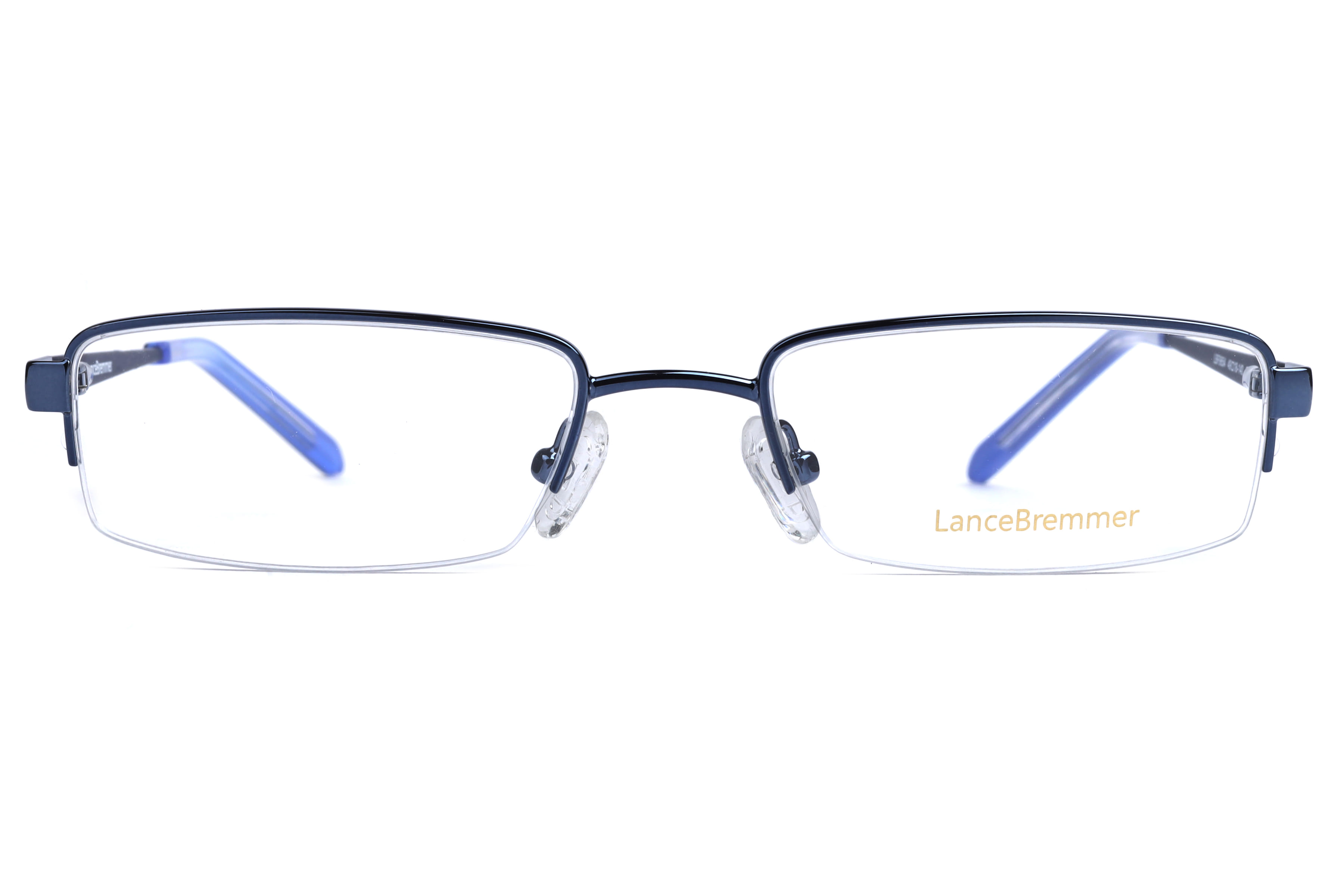 Lancebremmer LBF9654 Frame Blue Unisex Supra Metal Frame — Blue frame — view 2