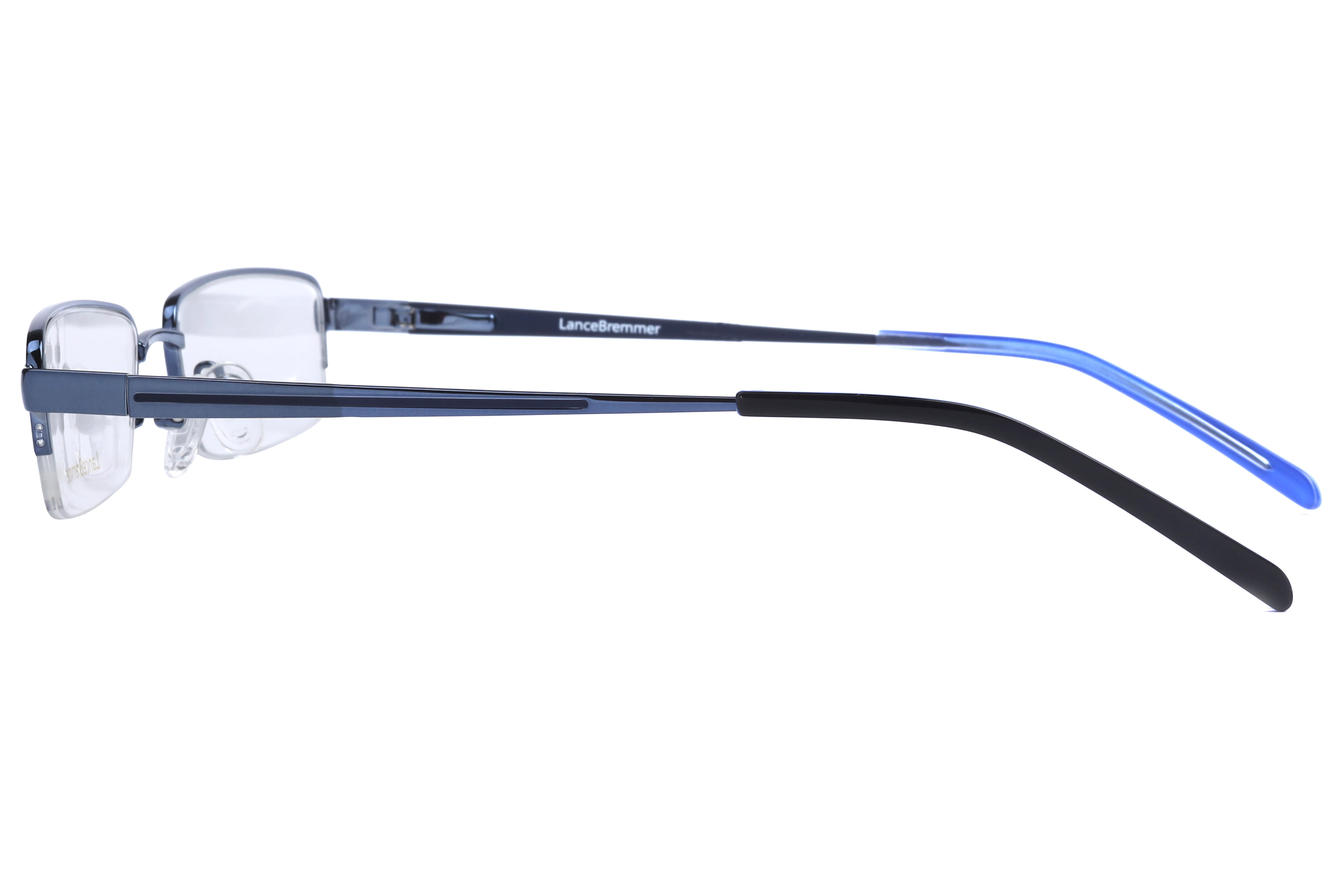 Lancebremmer LBF9654 Frame Blue Unisex Supra Metal Frame — Blue frame — view 3