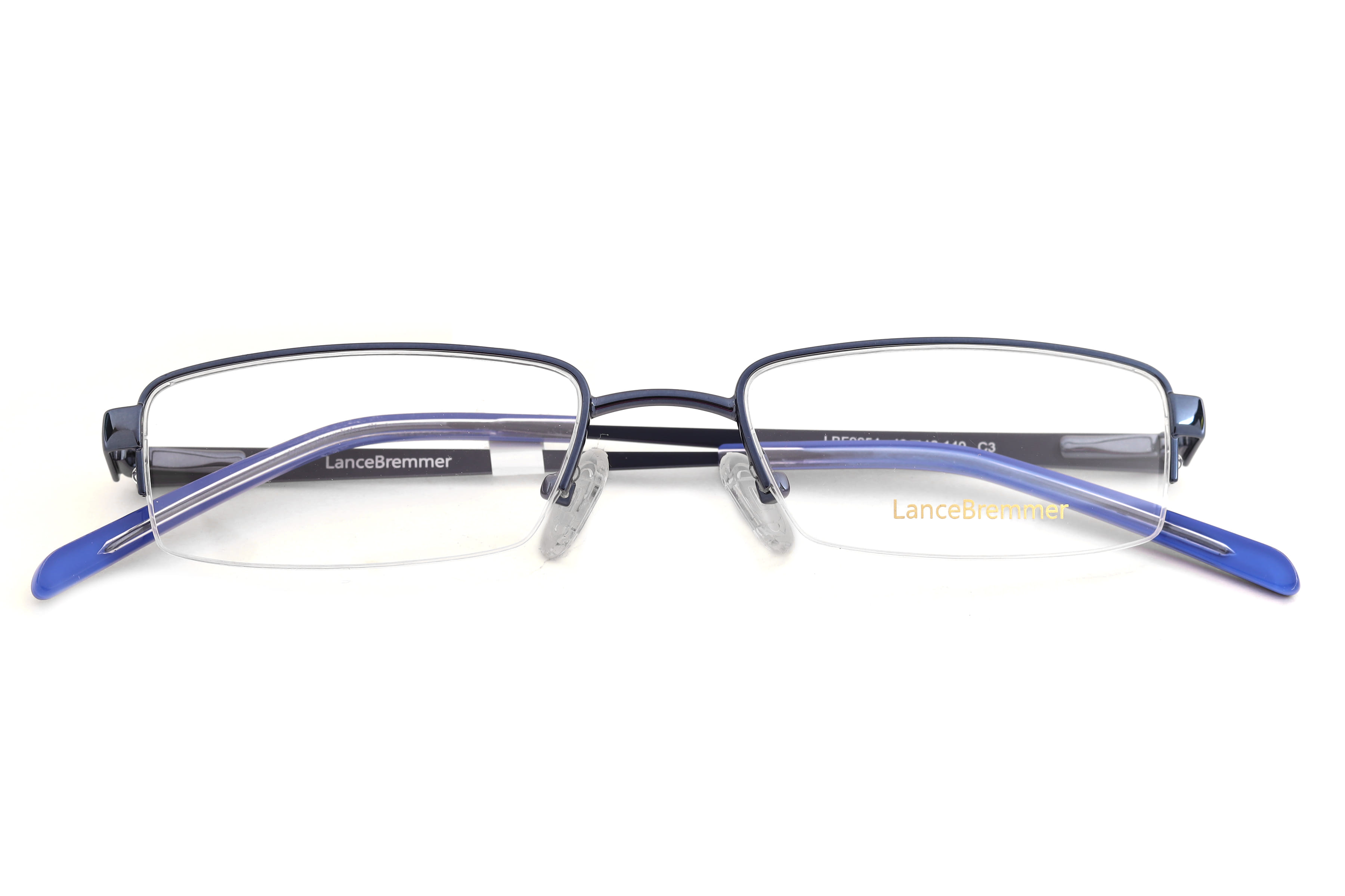 Lancebremmer LBF9654 Frame Blue Unisex Supra Metal Frame — Blue frame — view 4