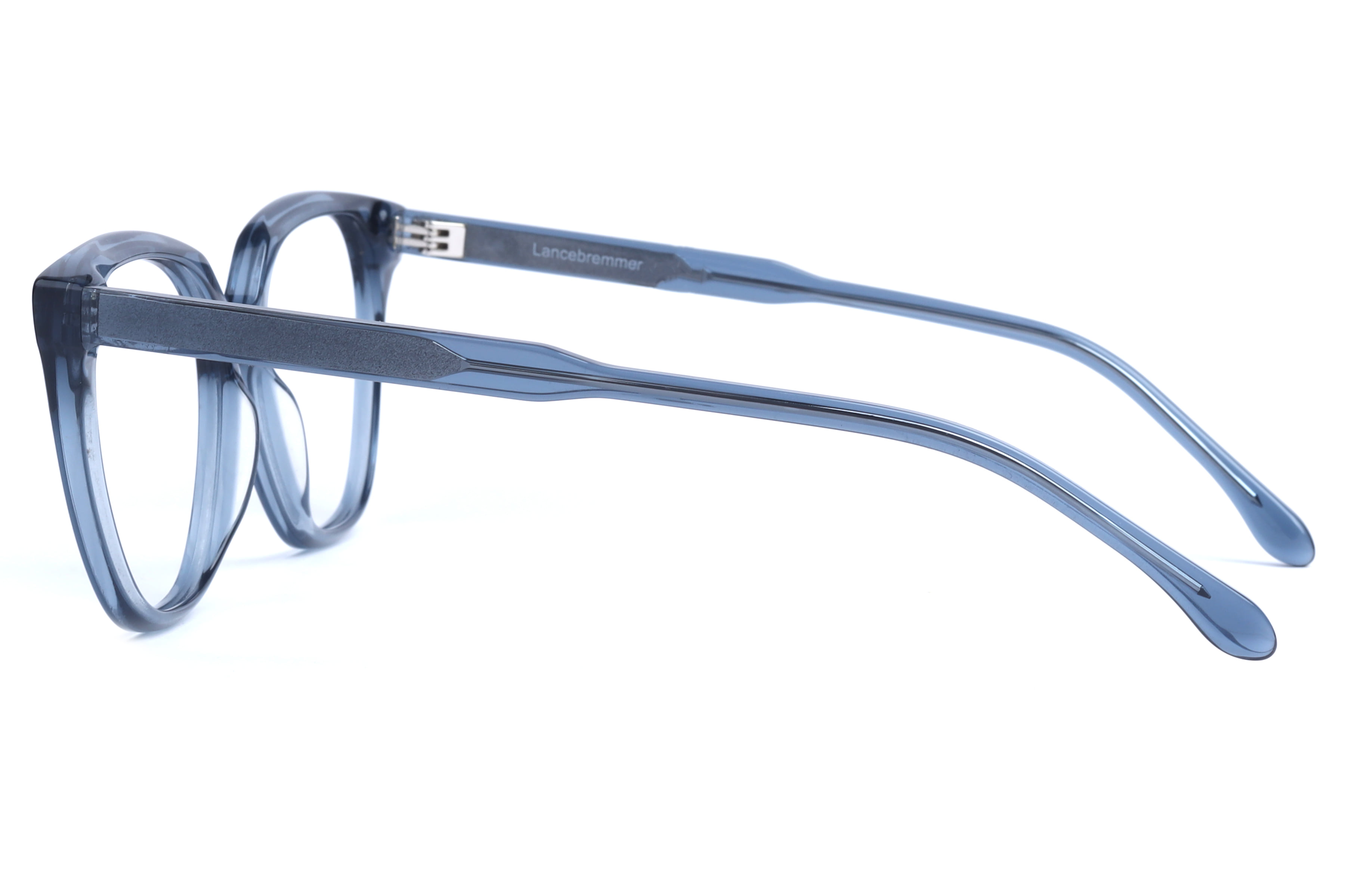 Lancebremmer LBF6772 Frame Transparent Blue Female Full Shel Frame — Transparent Blue frame — view 3