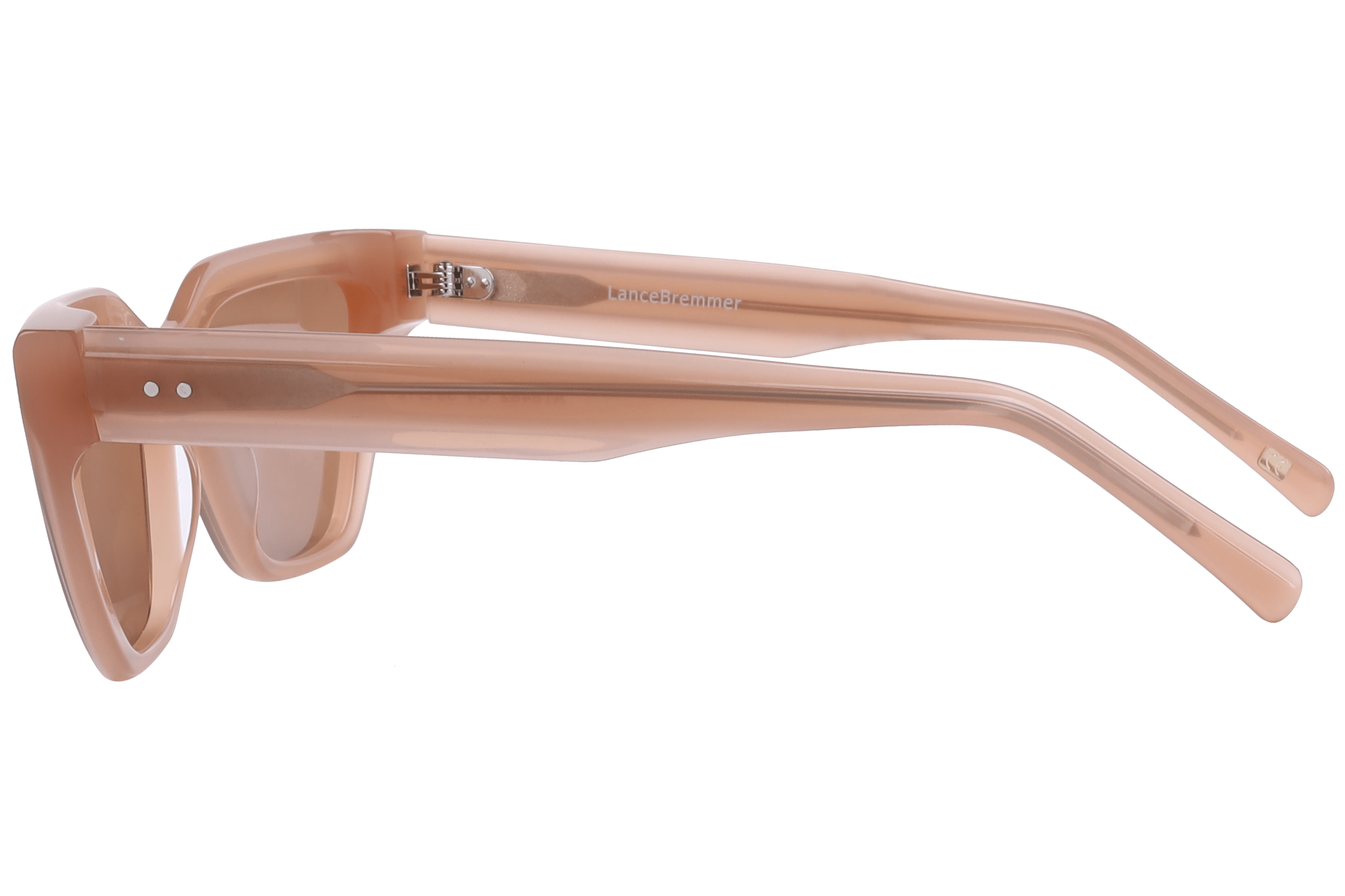 Lancebremmer AT8482 Sunglass Beige Female Full Shell Sunglass — Beige frame — view 3