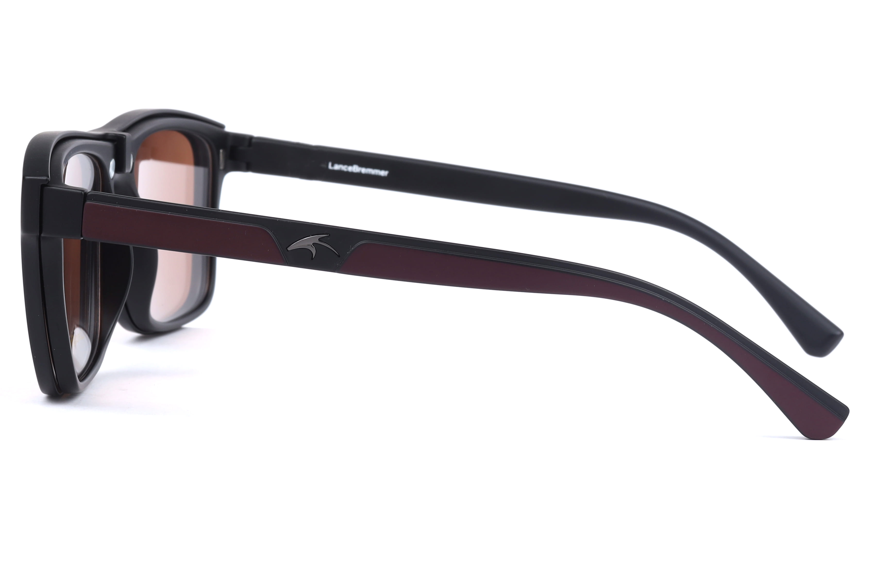 Lancebremmer LBS 90267 Frame Matt Black Male Full Shell Frame — Matt Black frame — view 2