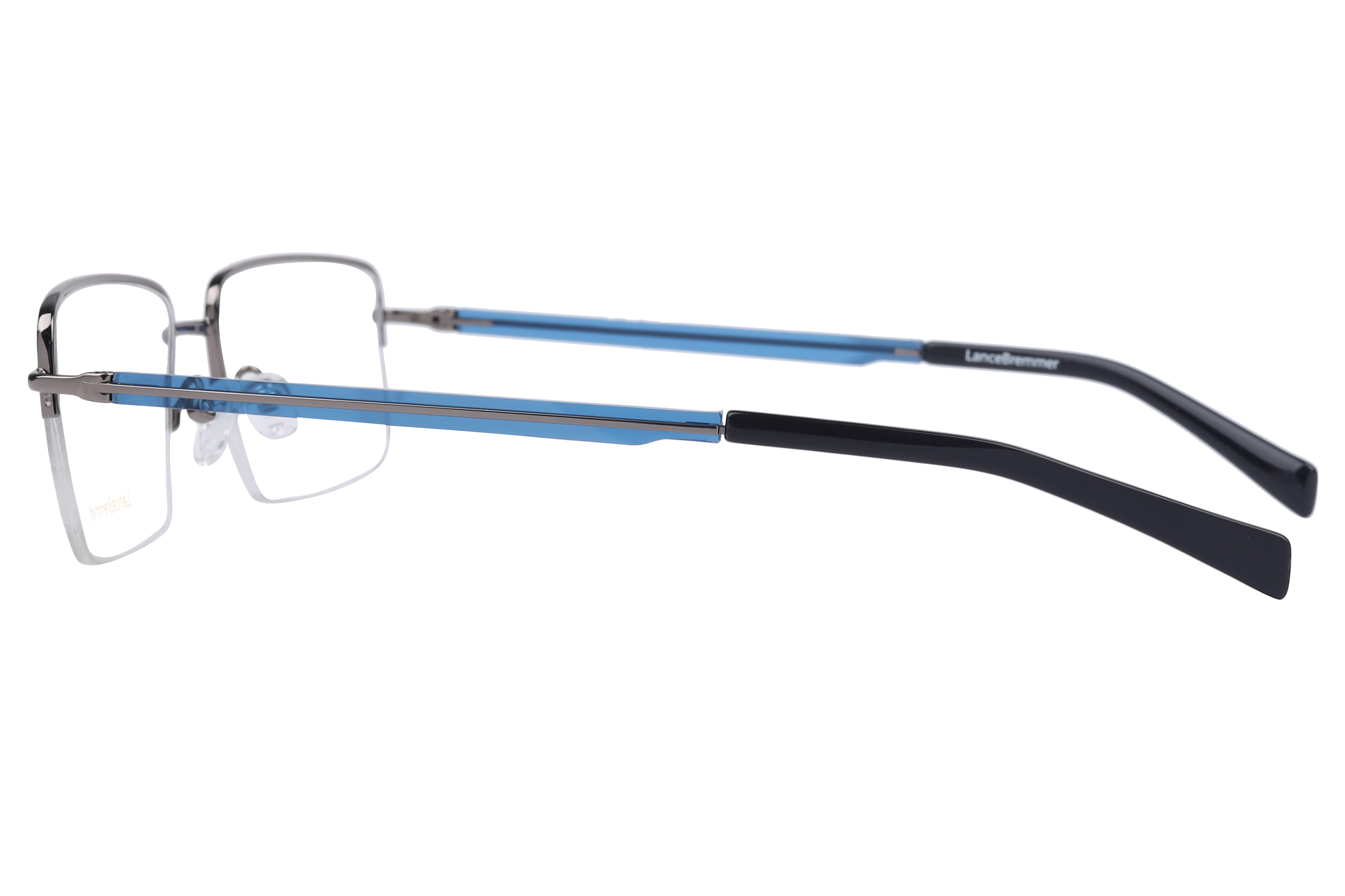 Lancebremmer 90167 Frame Gun Metal Male Supra Shell with Met Frame — Gun Metal frame — view 3