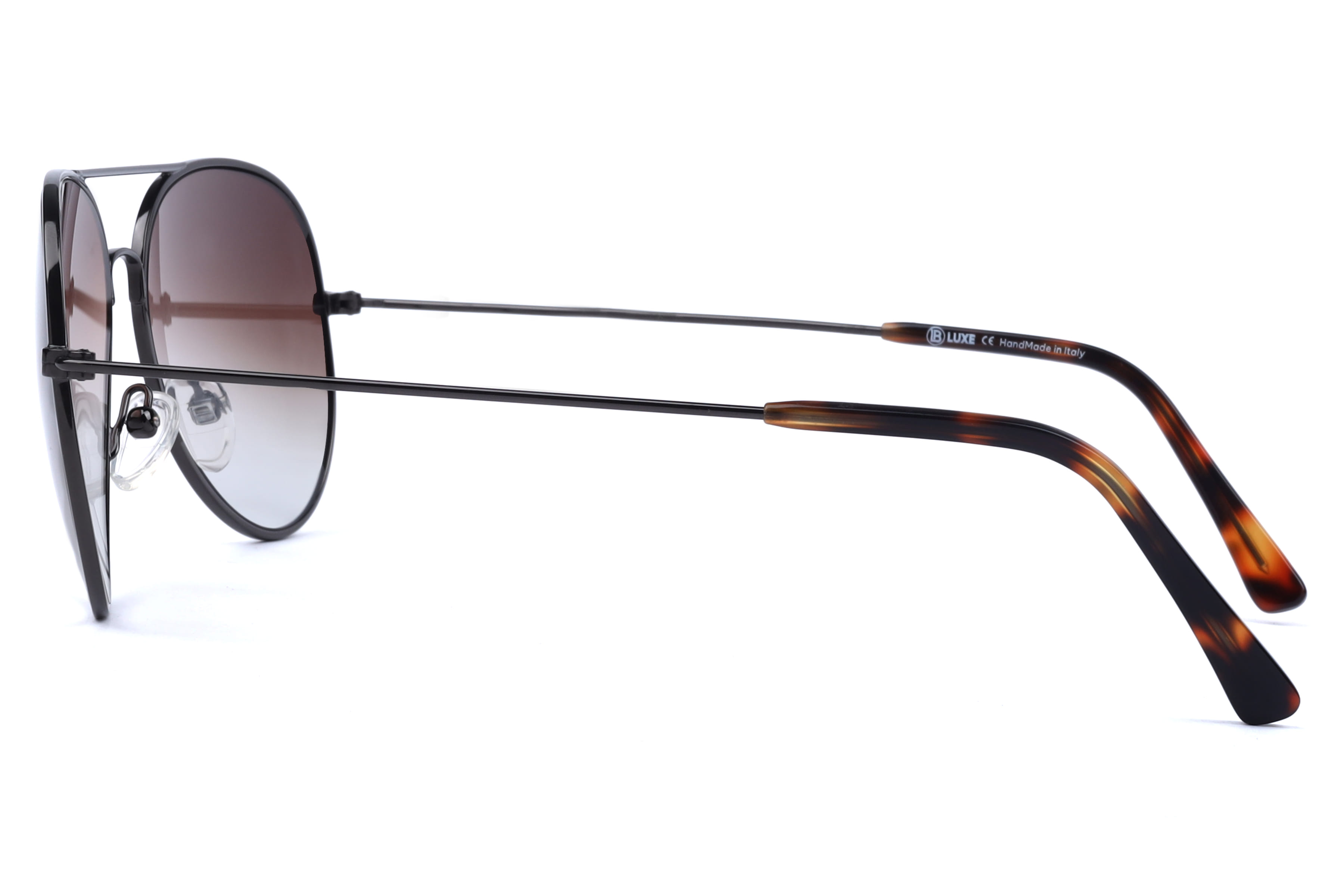 Lb Luxe WV026 Sunglass Gun Metal Male Full Metal Sunglass — Gun Metal frame — view 2