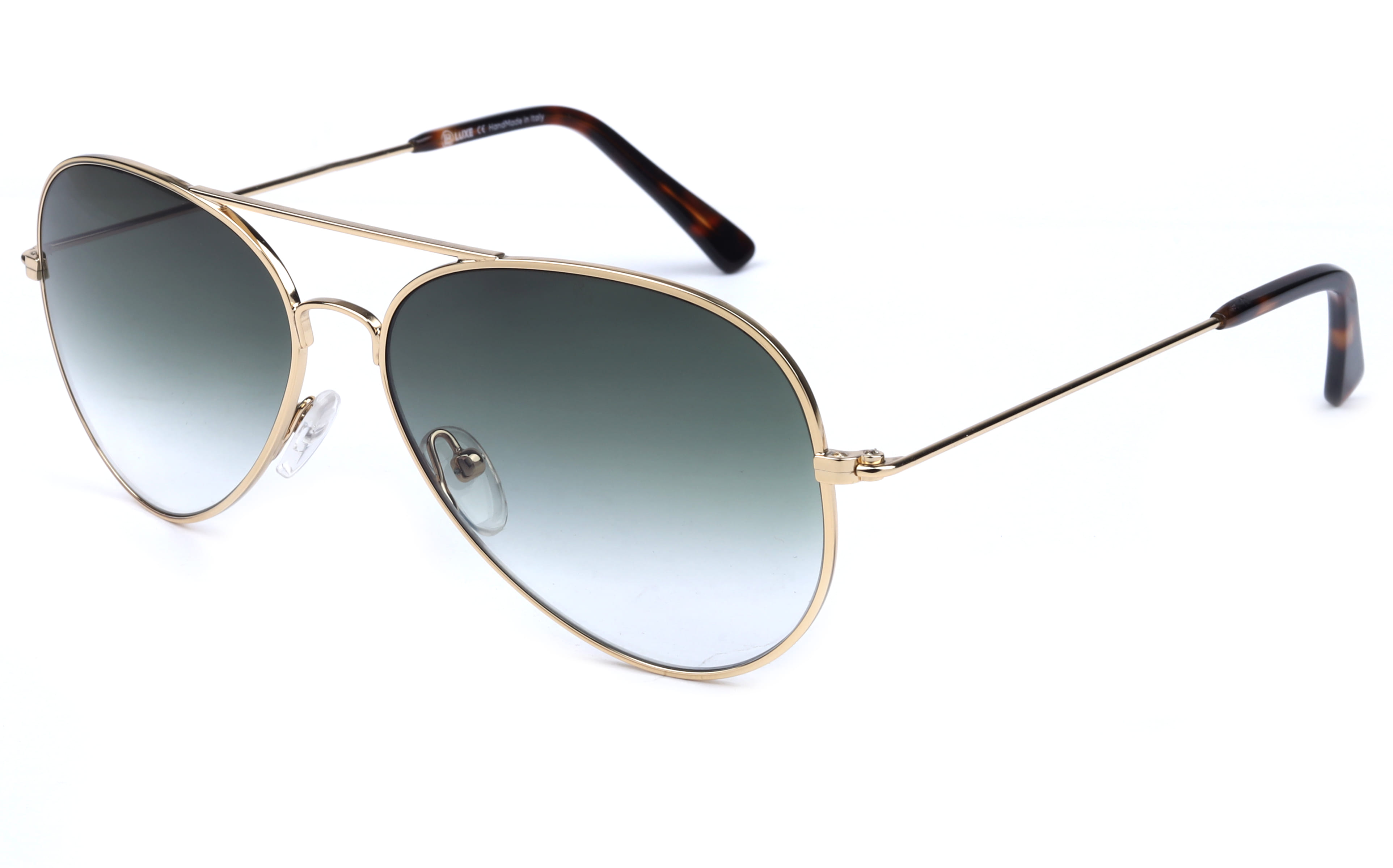 Lb Luxe WV026 Sunglass Gold Male Full Metal Sunglass — Gold frame — view 1