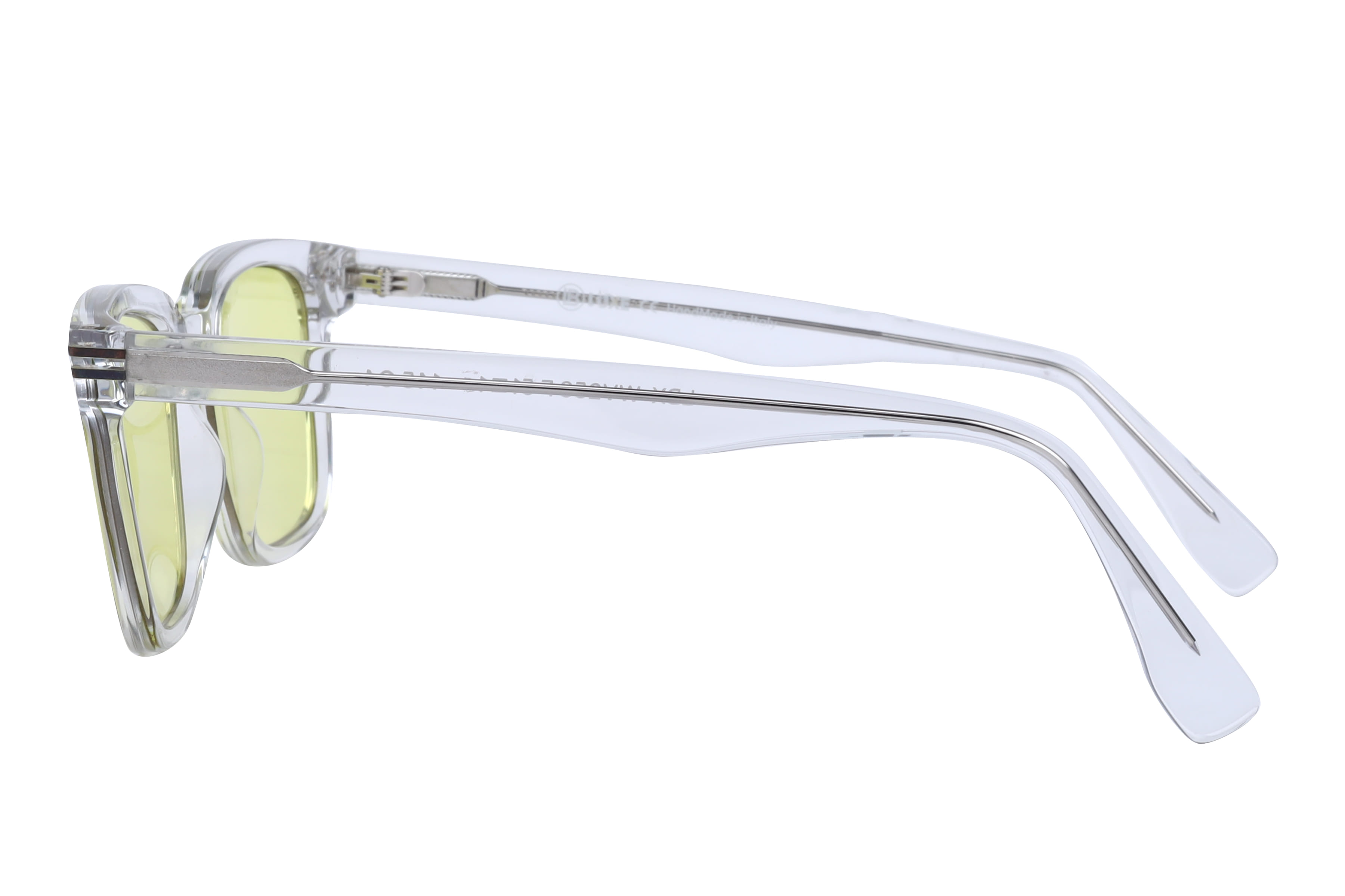 Lb Luxe WV258 Sunglass Transparent Male Full Shell Sunglass — Transparent frame — view 3