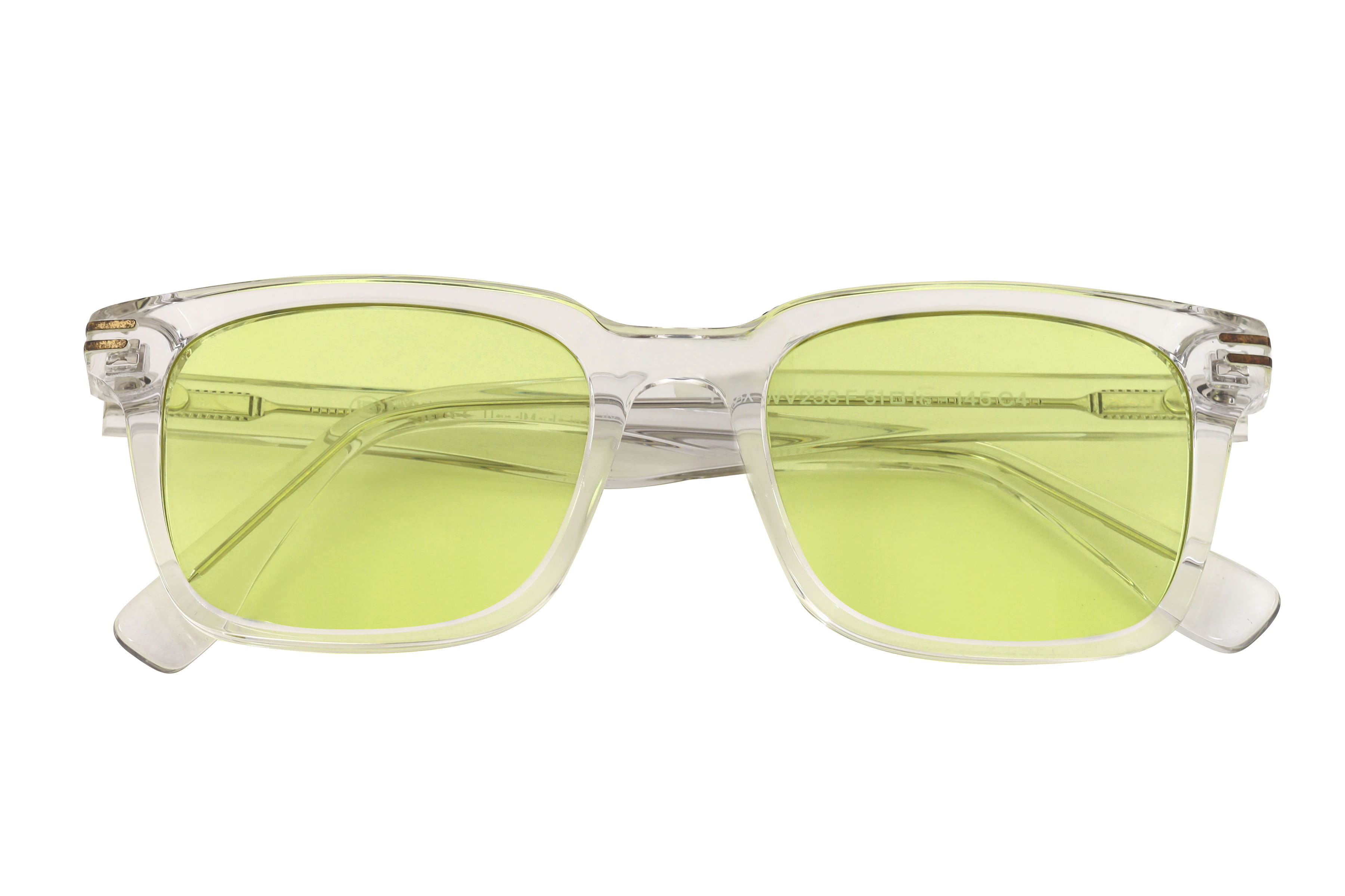 Lb Luxe WV258 Sunglass Transparent Male Full Shell Sunglass — Transparent frame — view 4