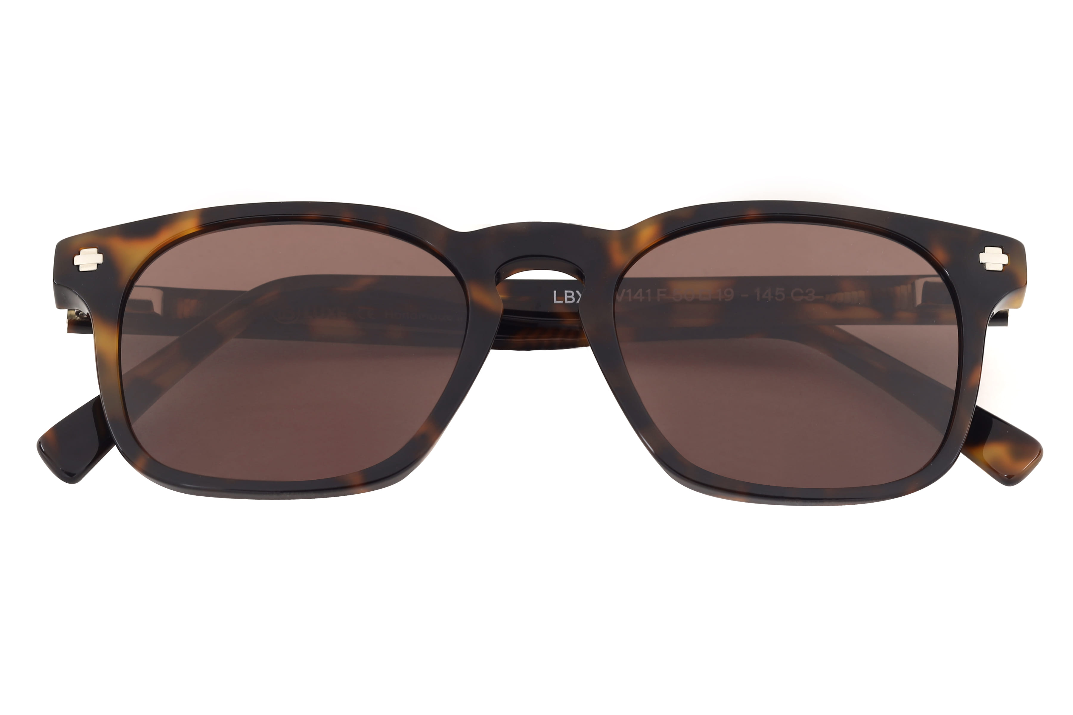 Lb Luxe WV141 Sunglass Havana Unisex Full Shell Sunglass — Havana frame — view 4