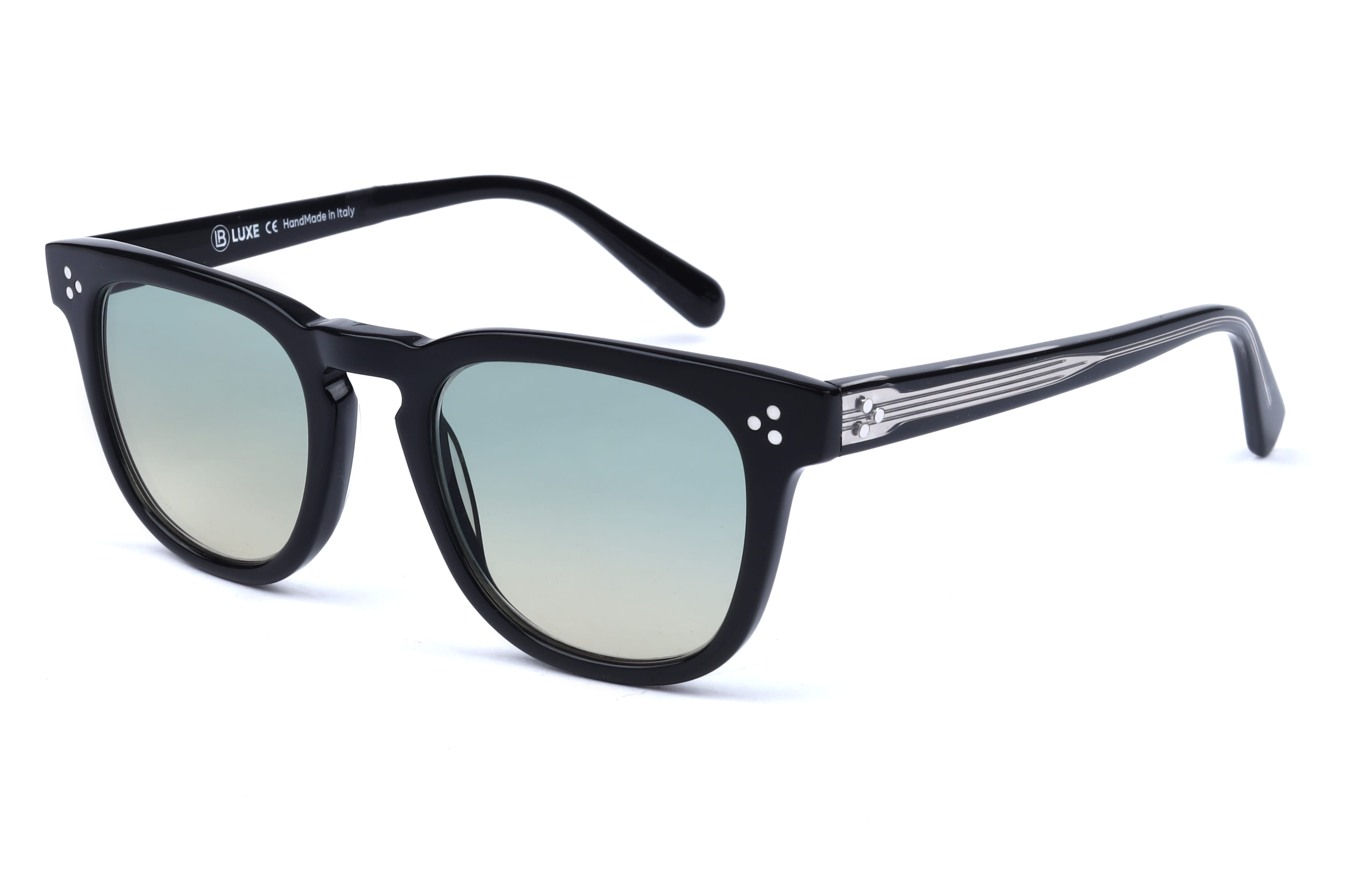 Lb Luxe WV113 Sunglass Black Male Full Shell Sunglass — Black frame — view 1