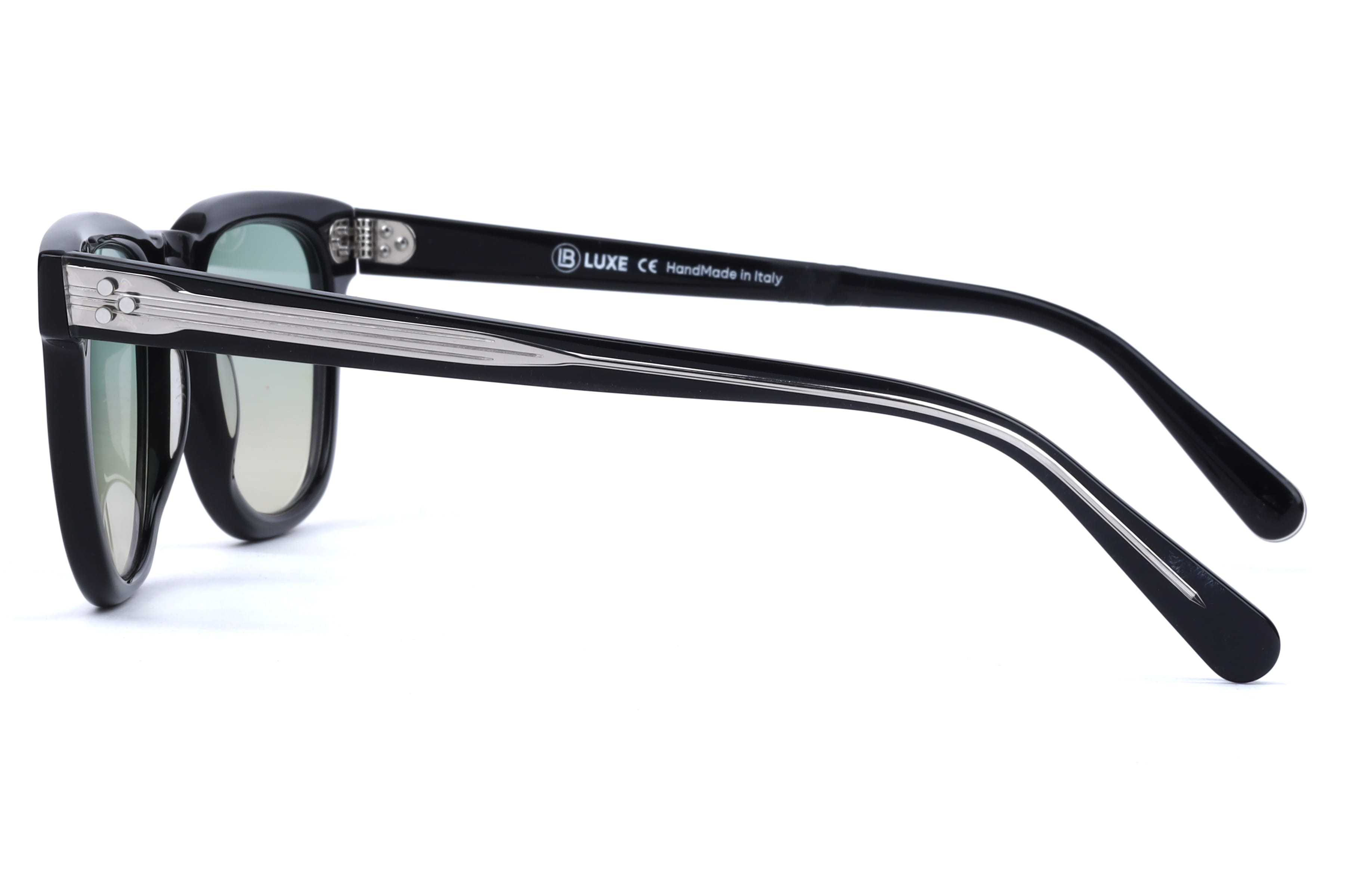 Lb Luxe WV113 Sunglass Black Male Full Shell Sunglass — Black frame — view 3