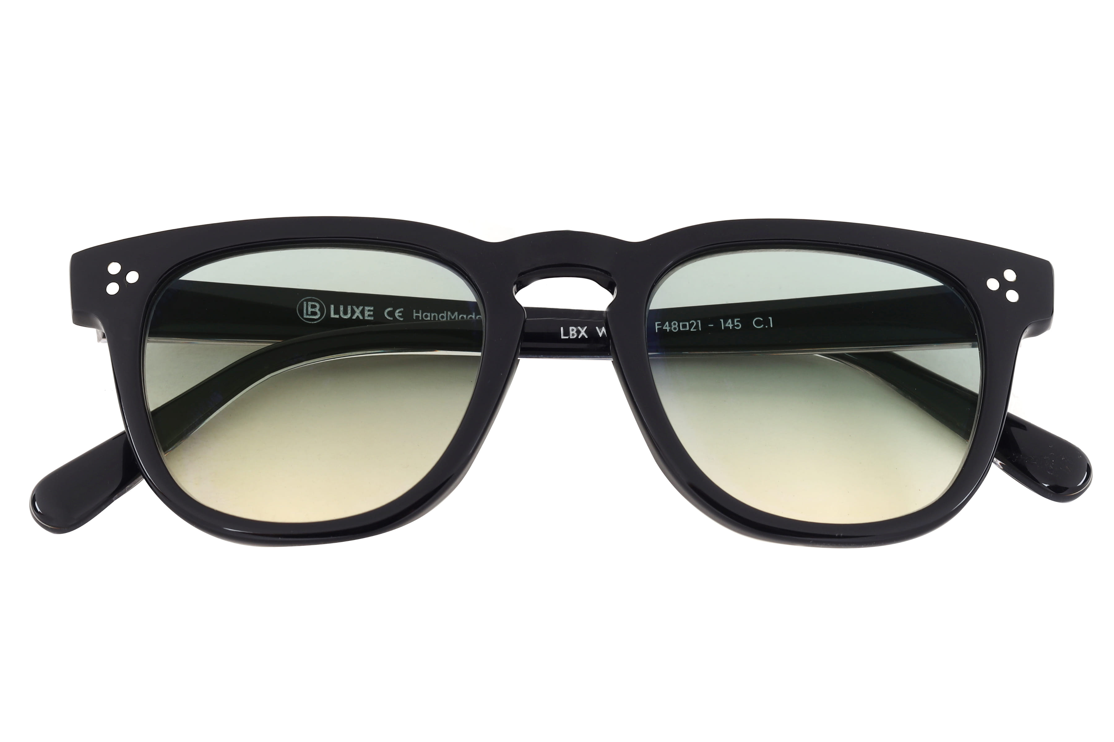 Lb Luxe WV113 Sunglass Black Male Full Shell Sunglass — Black frame — view 4