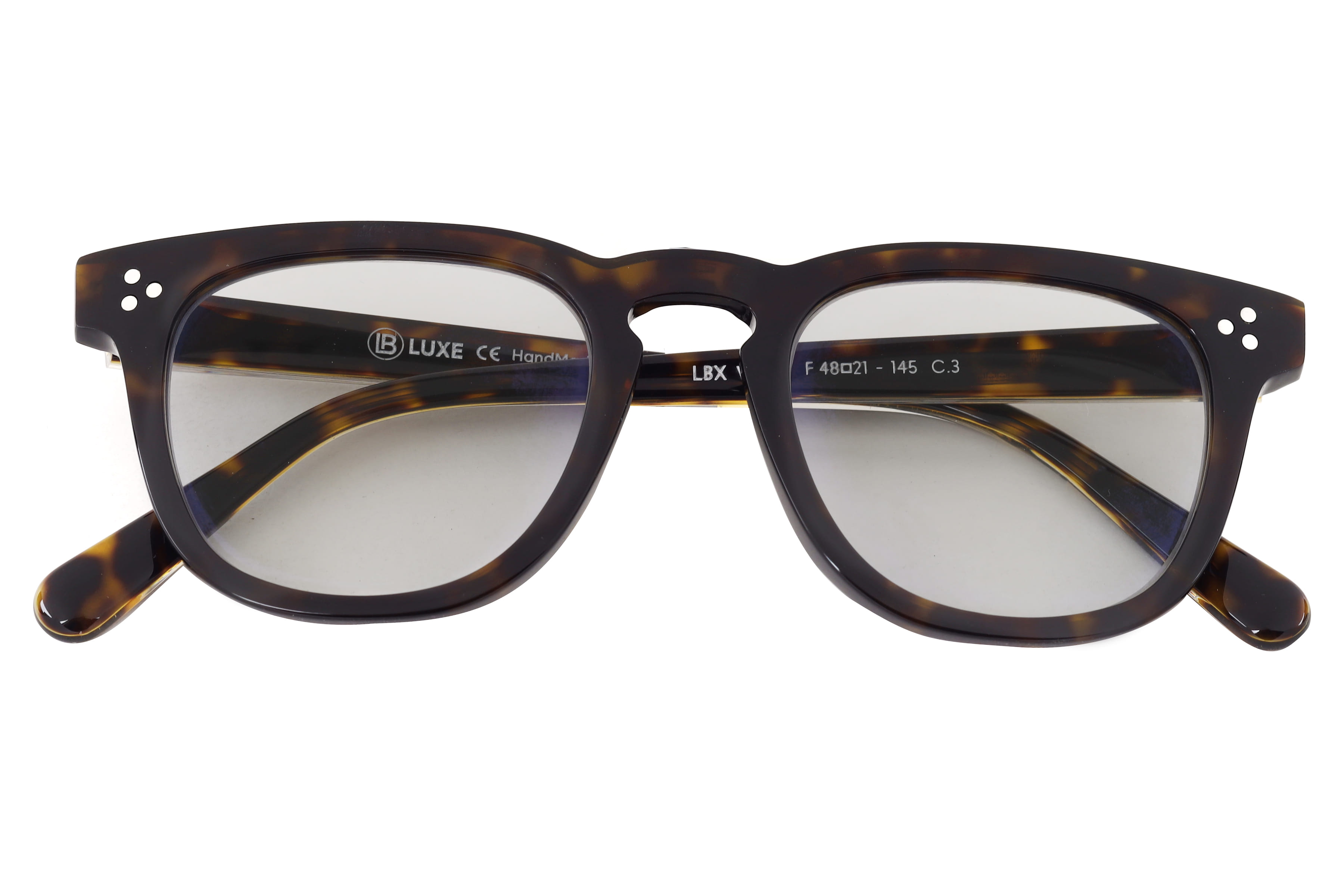 Lb Luxe WV113 Sunglass Havana Male Full Shell Sunglass — Havana frame — view 4