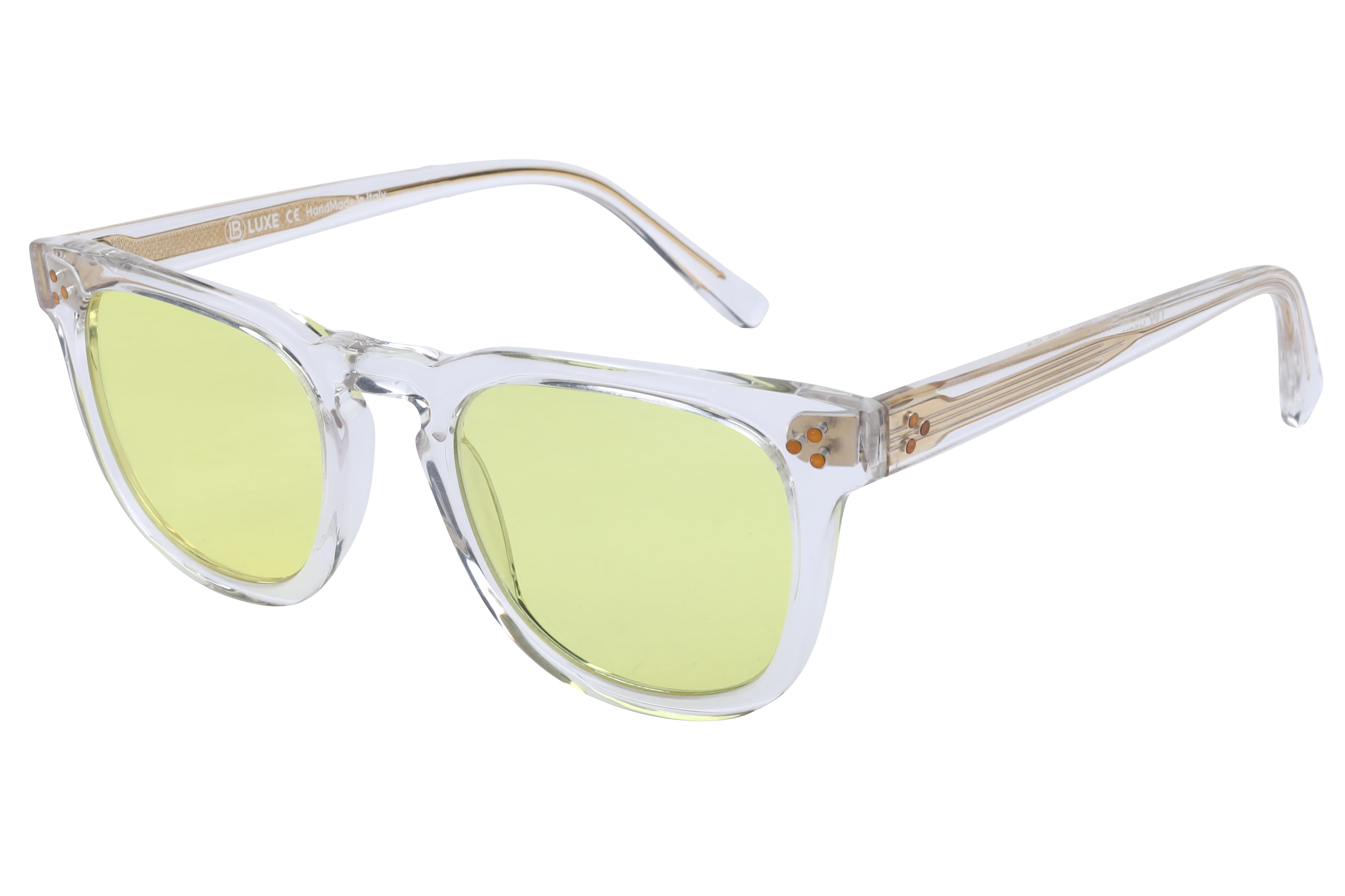 Lb Luxe WV113 Sunglass Transparent Male Full Shell Sunglass — Transparent frame — view 1