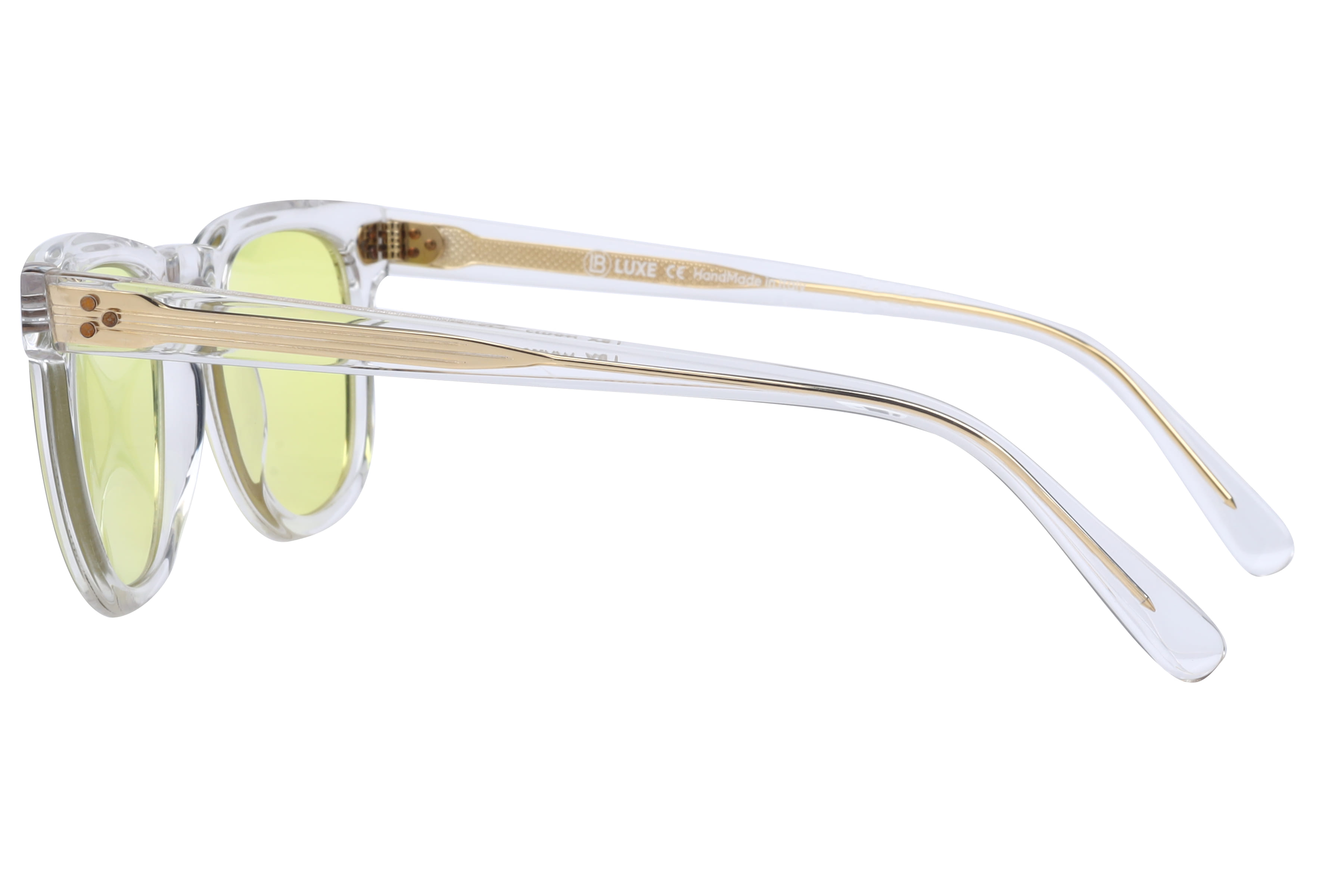 Lb Luxe WV113 Sunglass Transparent Male Full Shell Sunglass — Transparent frame — view 3