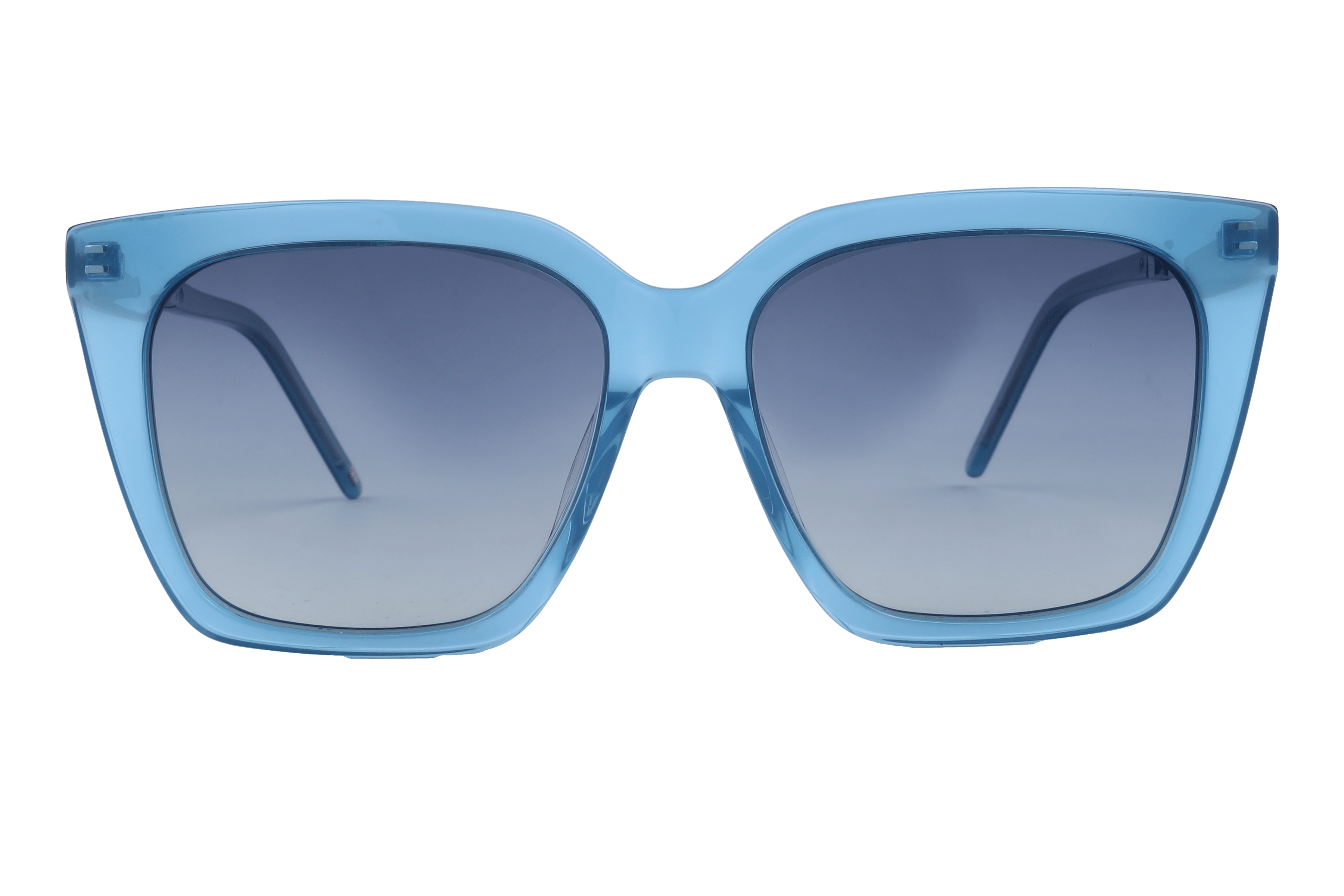 Lancebremmer AT8450 Sunglass Blue Female Full Metal Sunglass — Blue frame — view 2