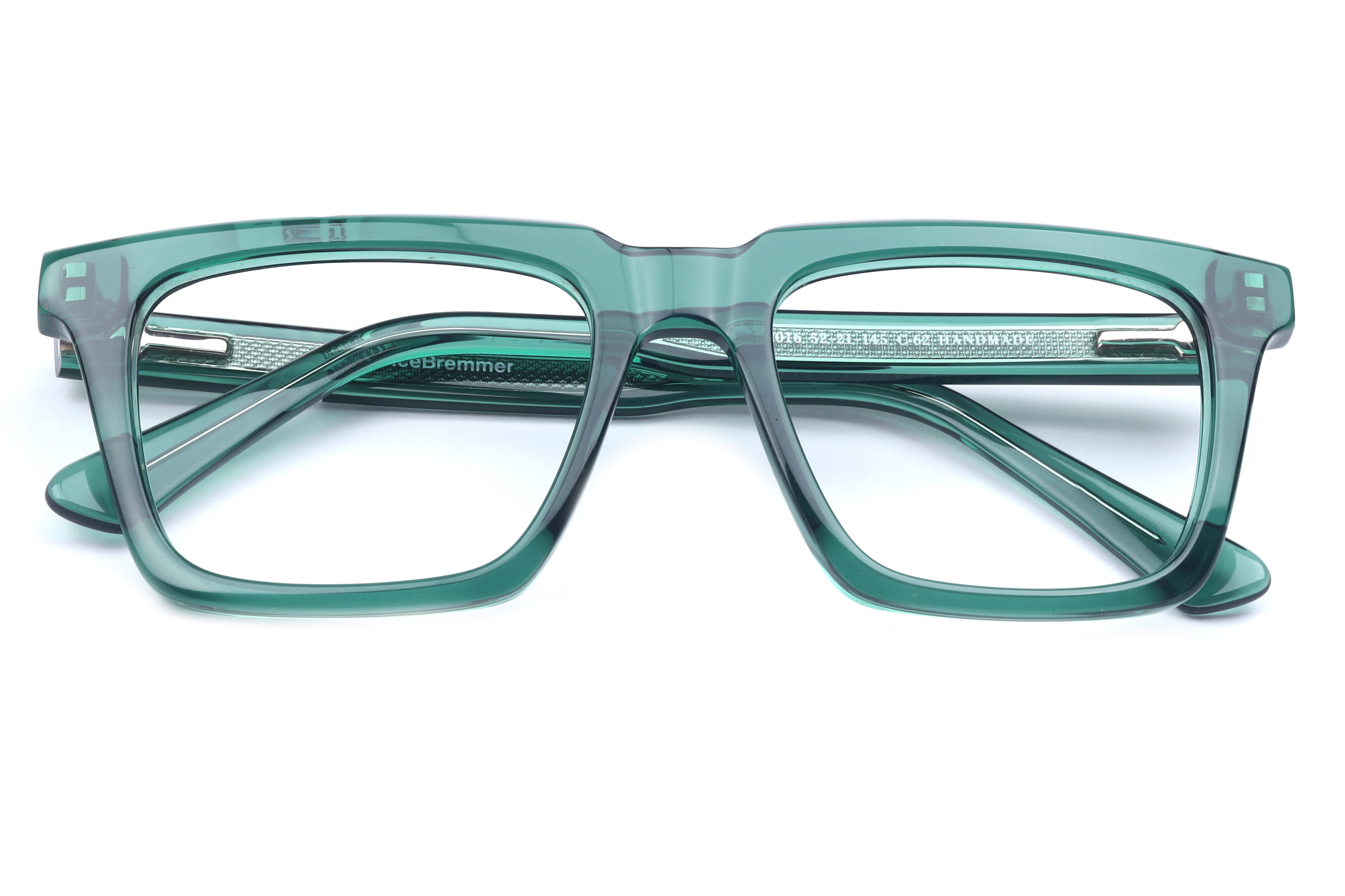 Lancebremmer M-2016 Frame Transparent Green Male Full Shell Frame — Transparent Green frame — view 3