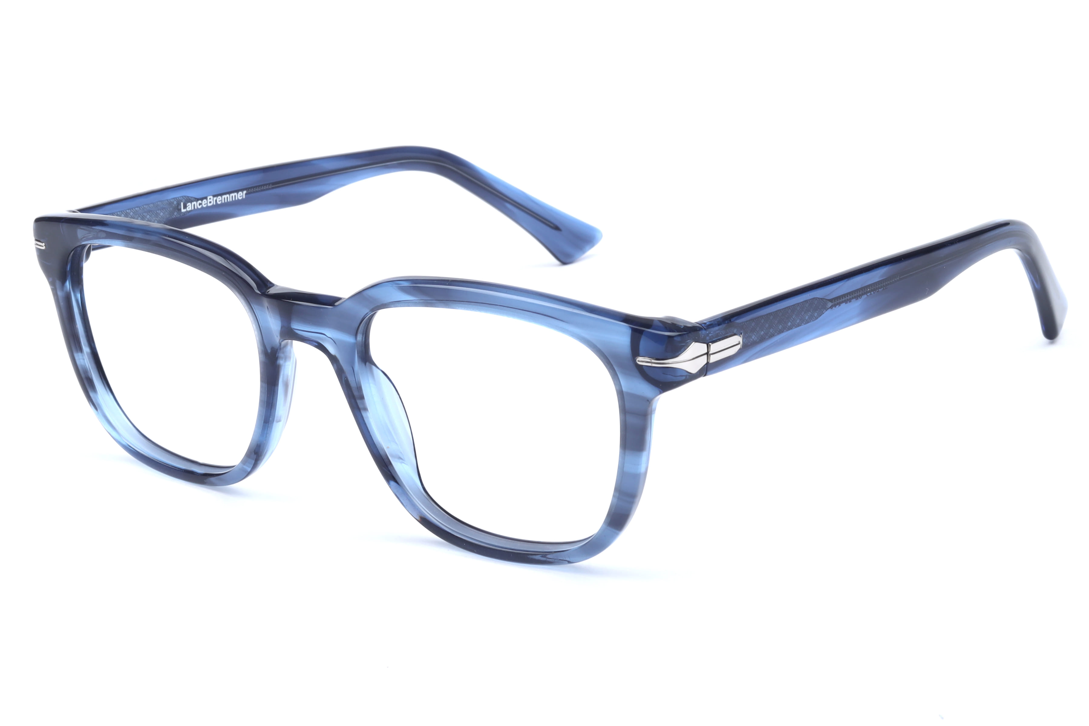 Lancebremmer M-2019 Frame Transparent Blue Male Full Shell — Transparent Blue frame