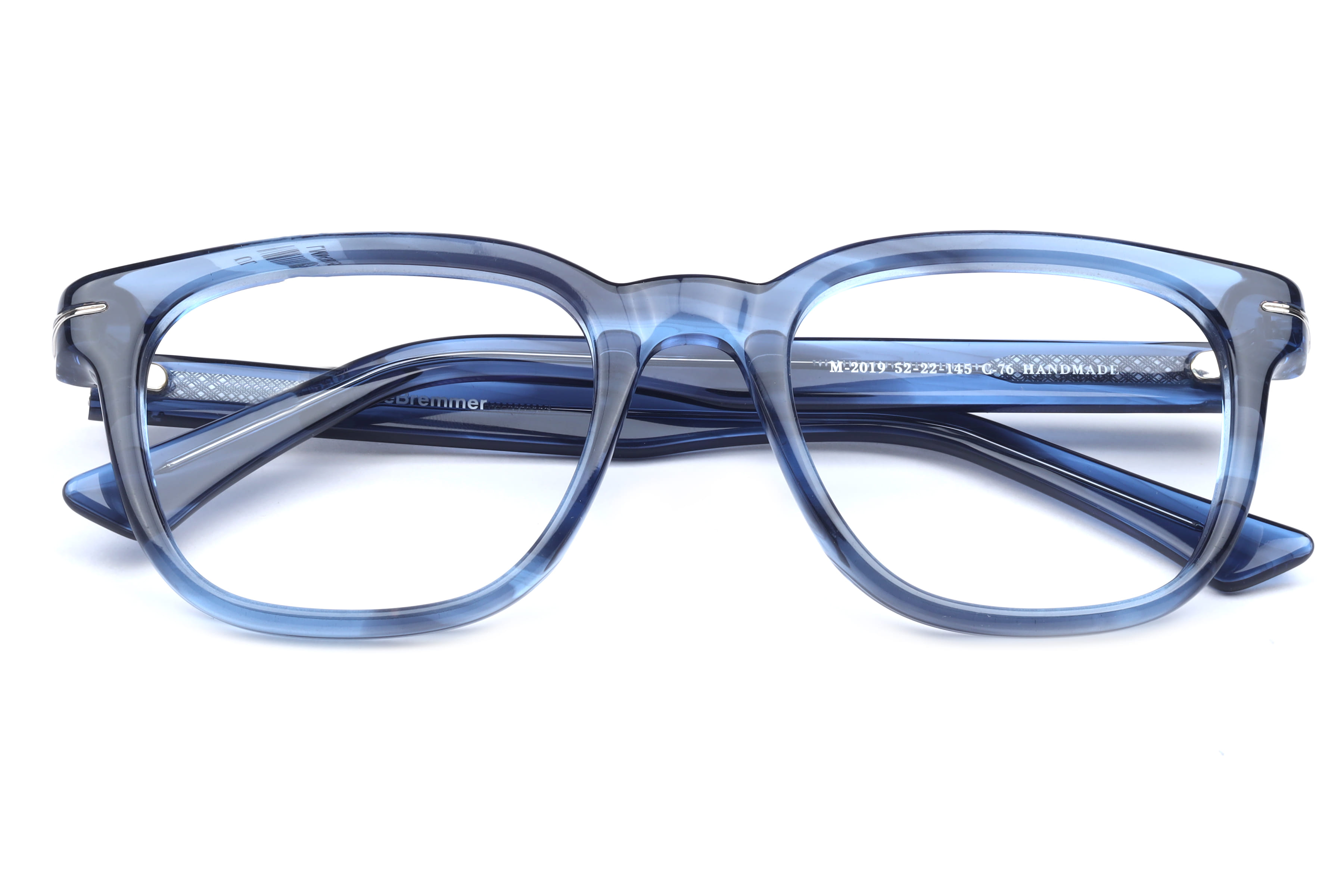 Lancebremmer M-2019 Frame Transparent Blue Male Full Shell Frame — Transparent Blue frame — view 2